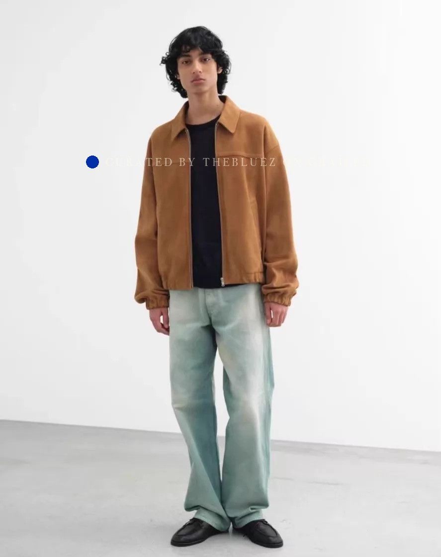 Auralee Thick Lamb Suede Zip Blouson Jacket Size US L / EU 52-54 / 3 - 1 Thumbnail