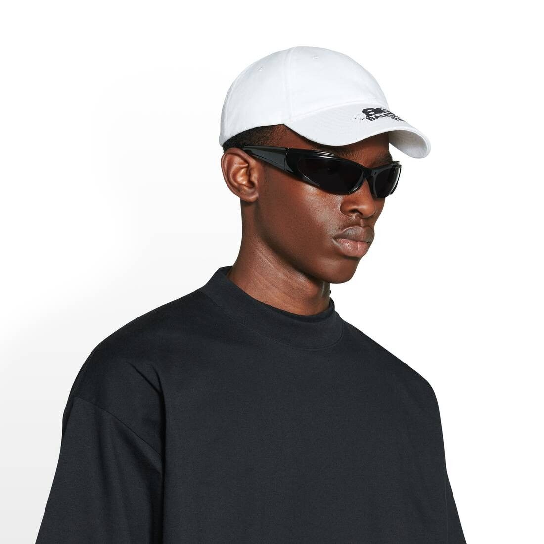 Balenciaga o1w1db10126 Size: L / Hand-Drawn BB Icon Hat / Cap White Size ONE SIZE - 6 Thumbnail