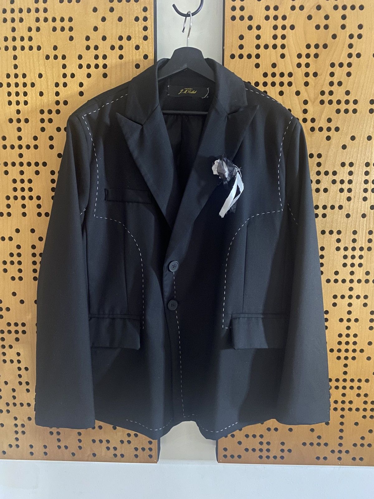Archivio J.M. Ribot blazer with white stitching