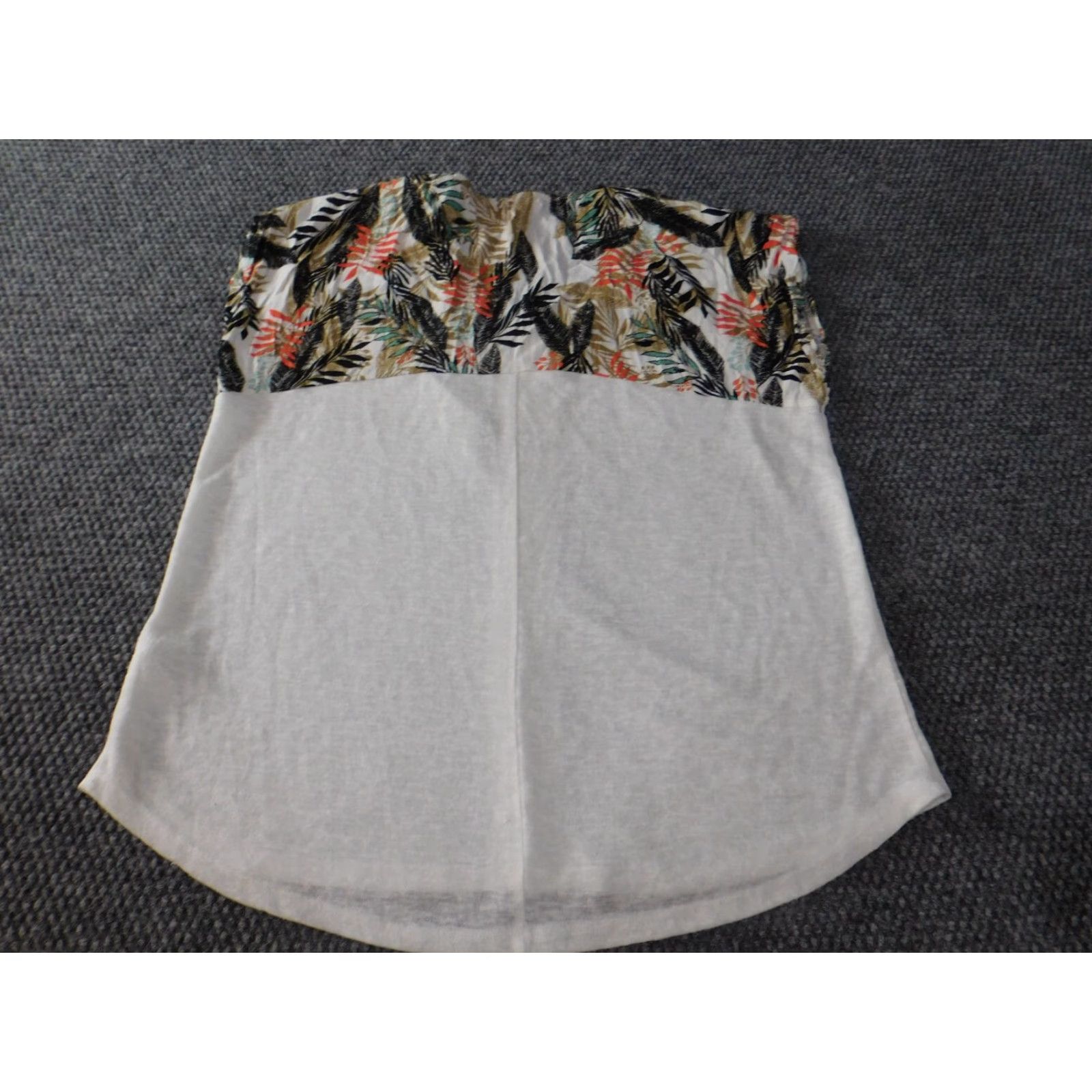 Vintage Maurices Women's Blouse L White Floral Sleeveless Collared Pullover Casual Shirt Tops Basic Stretch Size L / US 10 / IT 46 - 7 Thumbnail