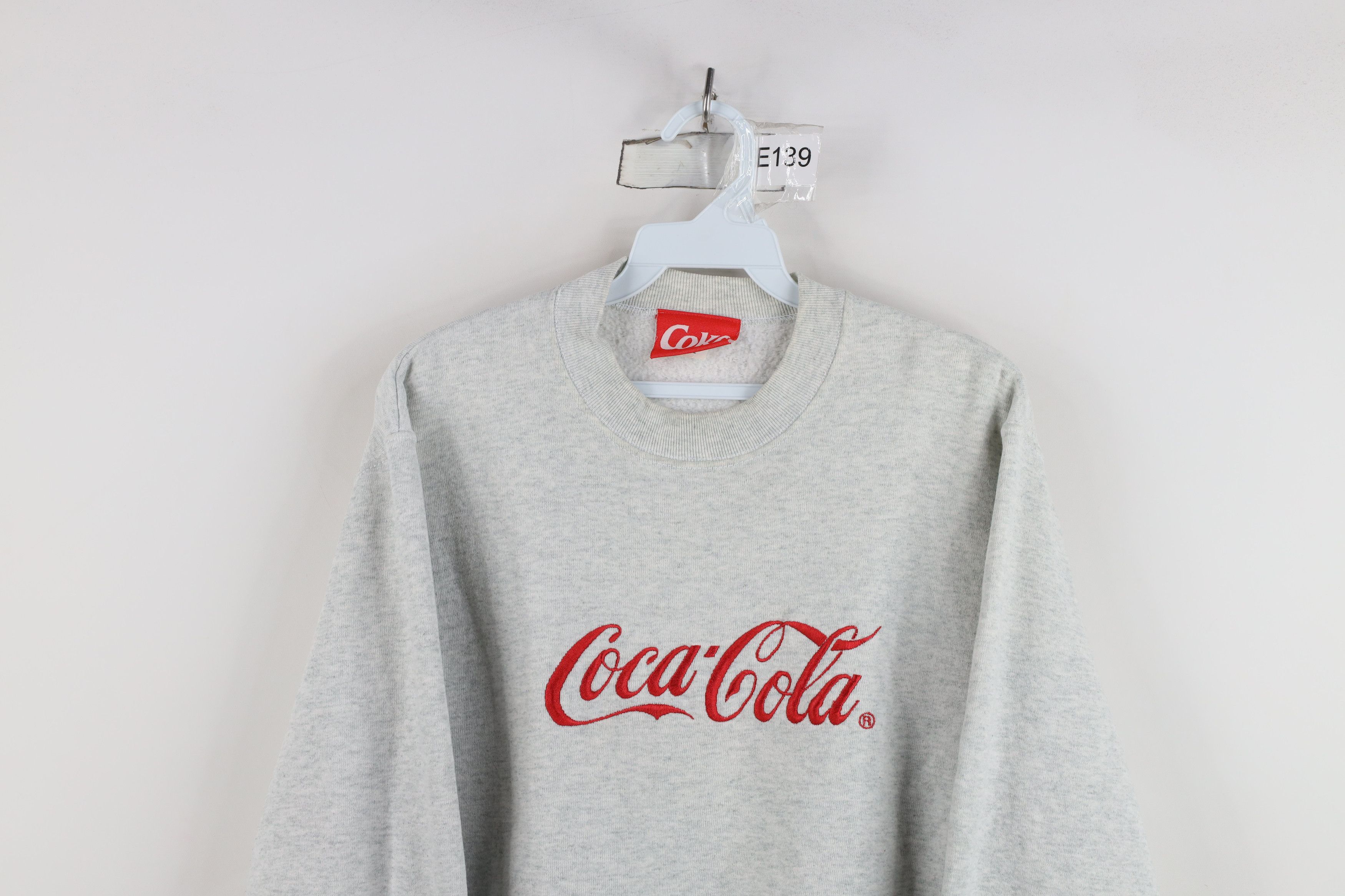 Coca Cola Vintage 90s Coca Cola Script Crewneck Sweatshirt Gray USA Size S / US 4 / IT 40 - 2 Thumbnail