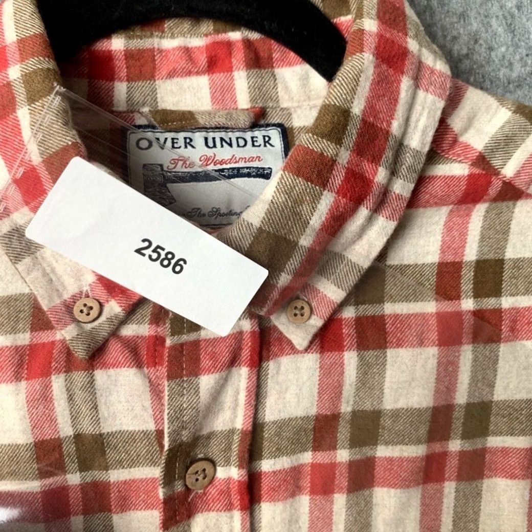 Undercover Over Under Men Large Long Sleeve Plaid Button Down Shirt Blue Size US L / EU 52-54 / 3 - 6 Thumbnail