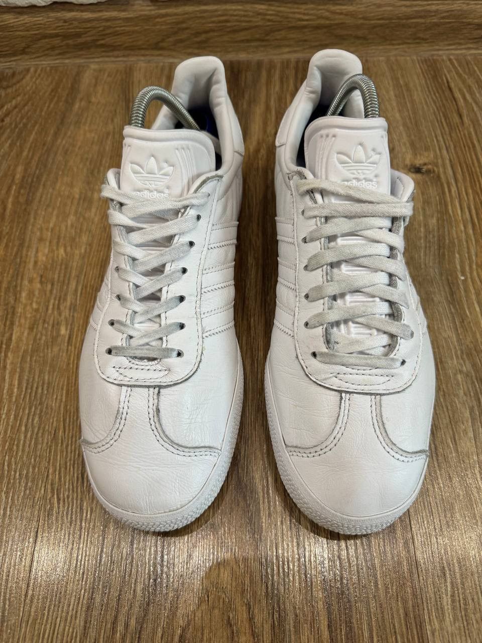 Vintage ADIDAS GAZELLE SHOES WHITE SNEAKERS Mens Size 39.5 Size US 6.5 / EU 39-40 - 2 Thumbnail