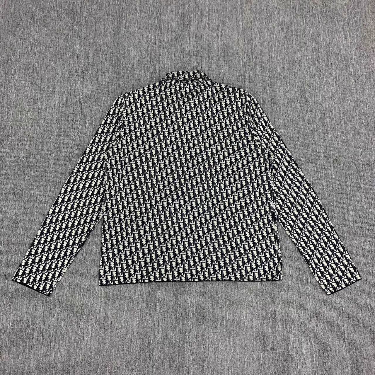 Dior Dior All-Over Monogram Knit Shirt Jacket L 95% New Size US L / EU 52-54 / 3 - 2 Thumbnail