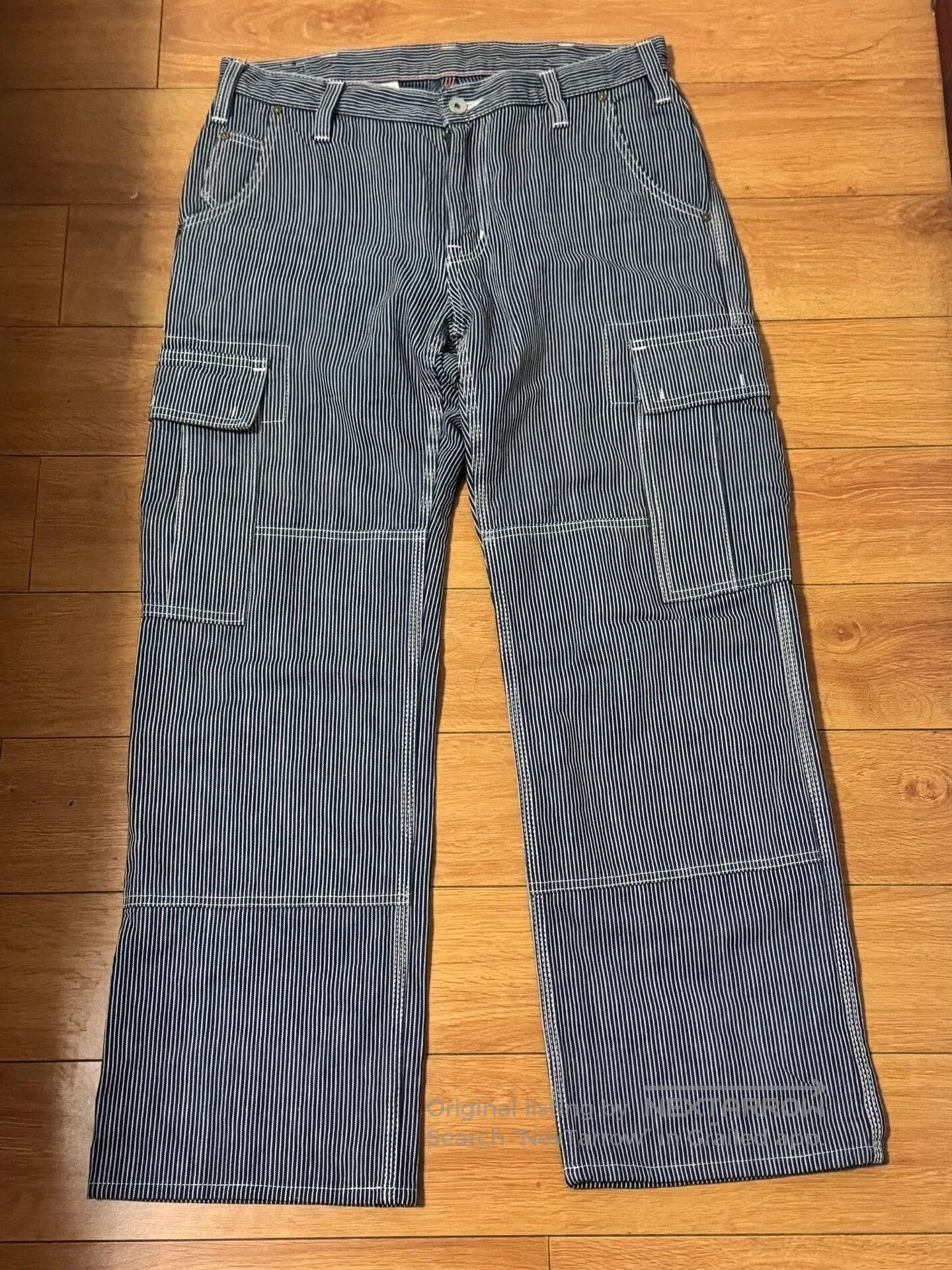 Other Iron Heart Striped Work Pants. Size US 32 / EU 48 - 1 Thumbnail