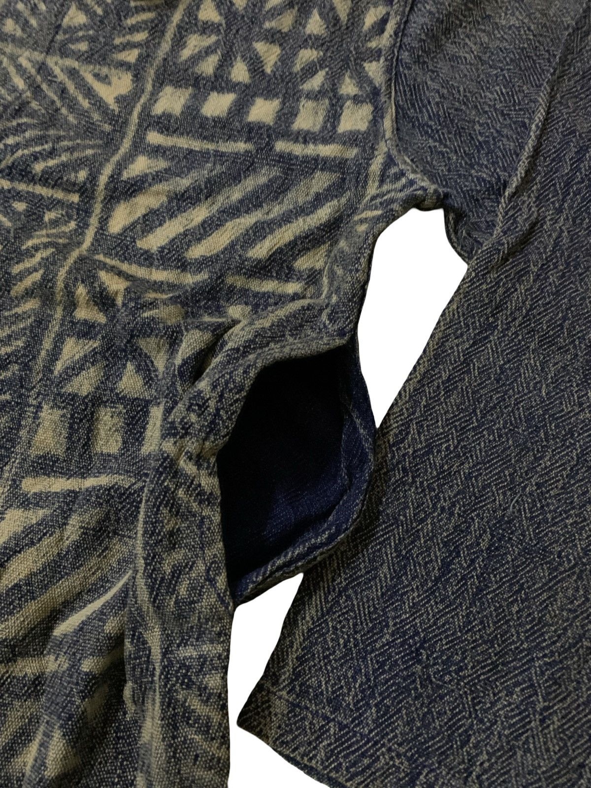 Japanese Brand Vintage Japanese Indigo Blue Patchwork Denim Jacket Size US L / EU 52-54 / 3 - 7 Thumbnail