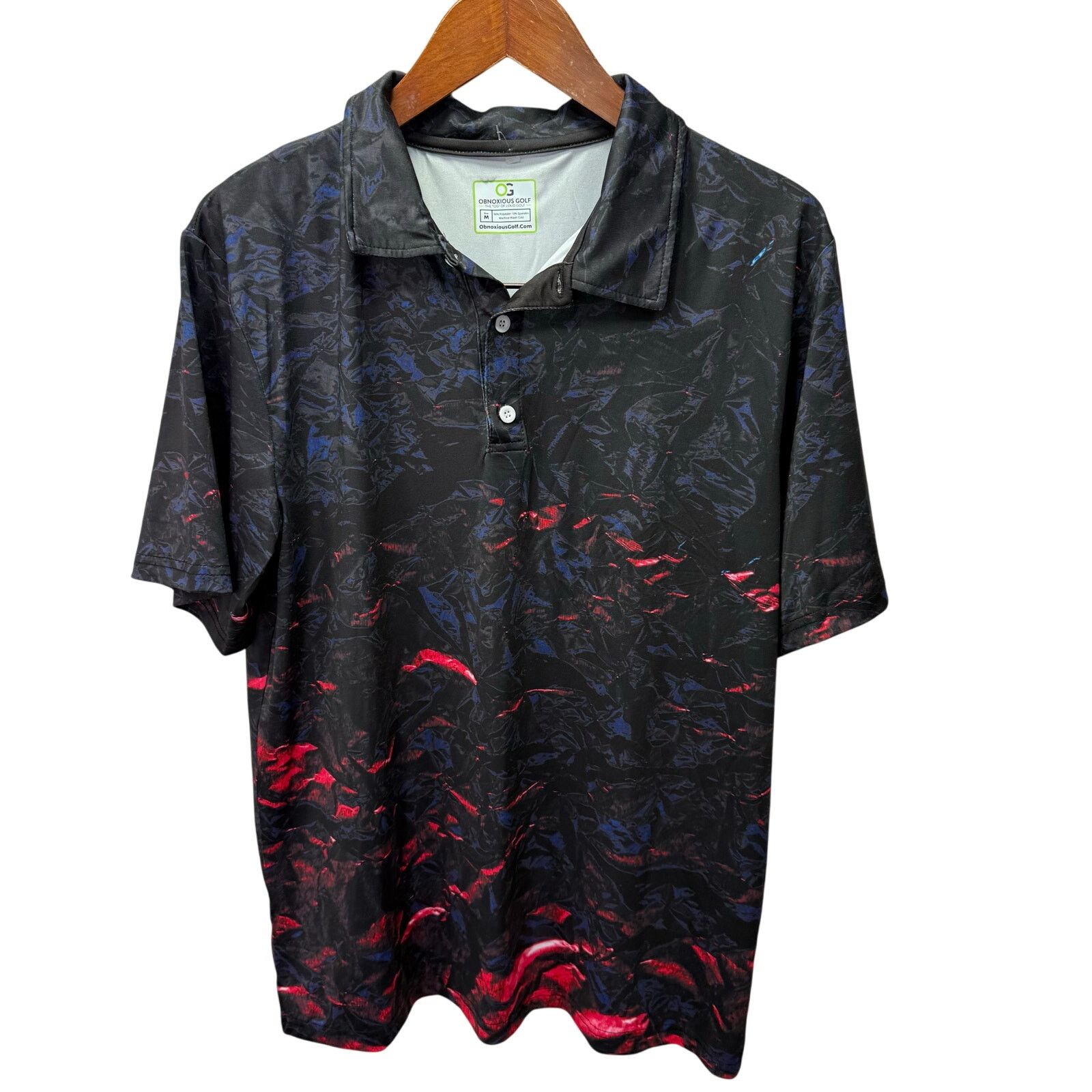 Whim Golf Obnoxious Golf Men's Polo Shirt sz M Performance #G702 Size US M / EU 48-50 / 2 - 3 Thumbnail