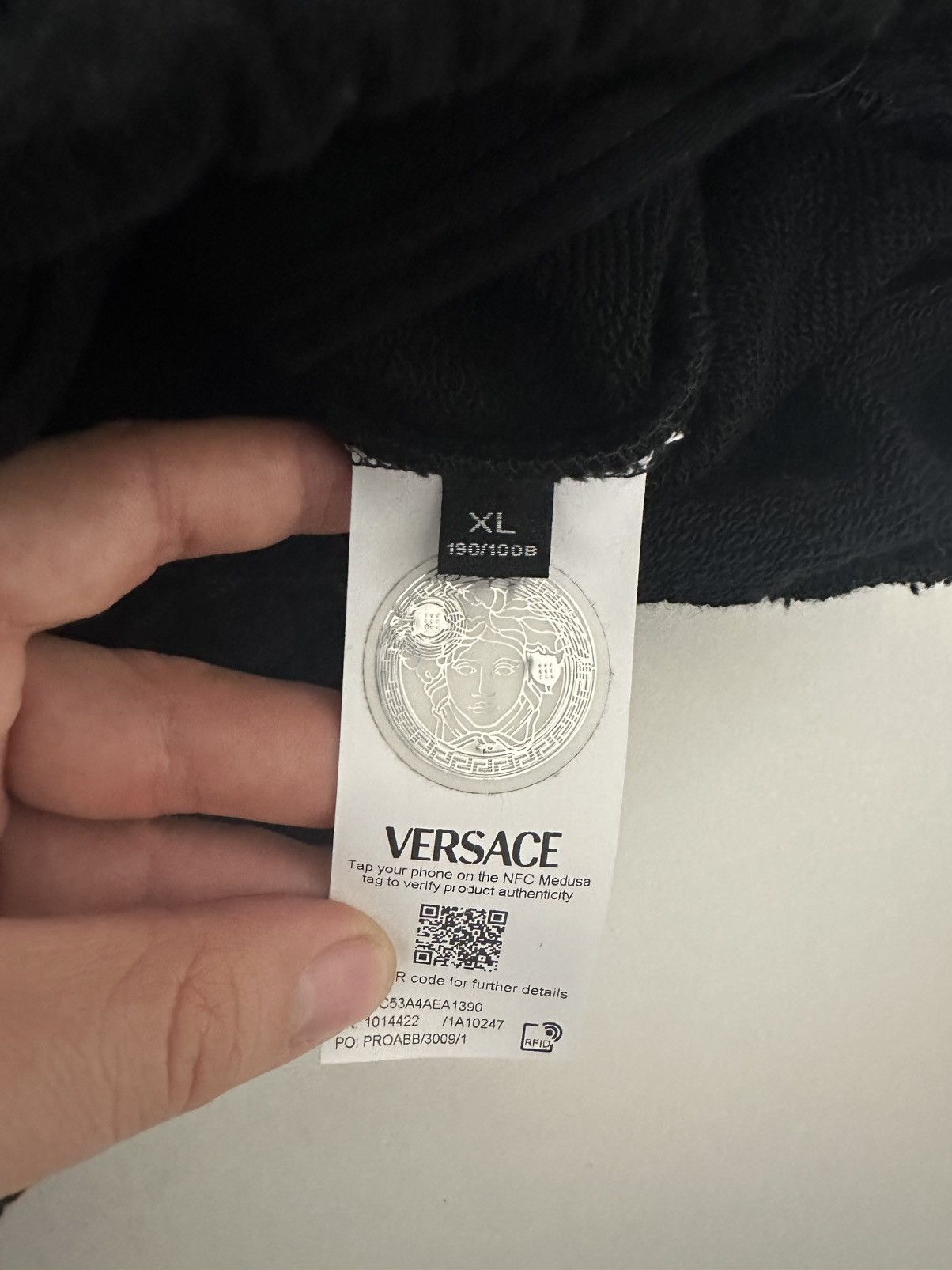 Versace Versace Black Zip Sweatshirt Size US XL / EU 56 / 4 - 6 Thumbnail