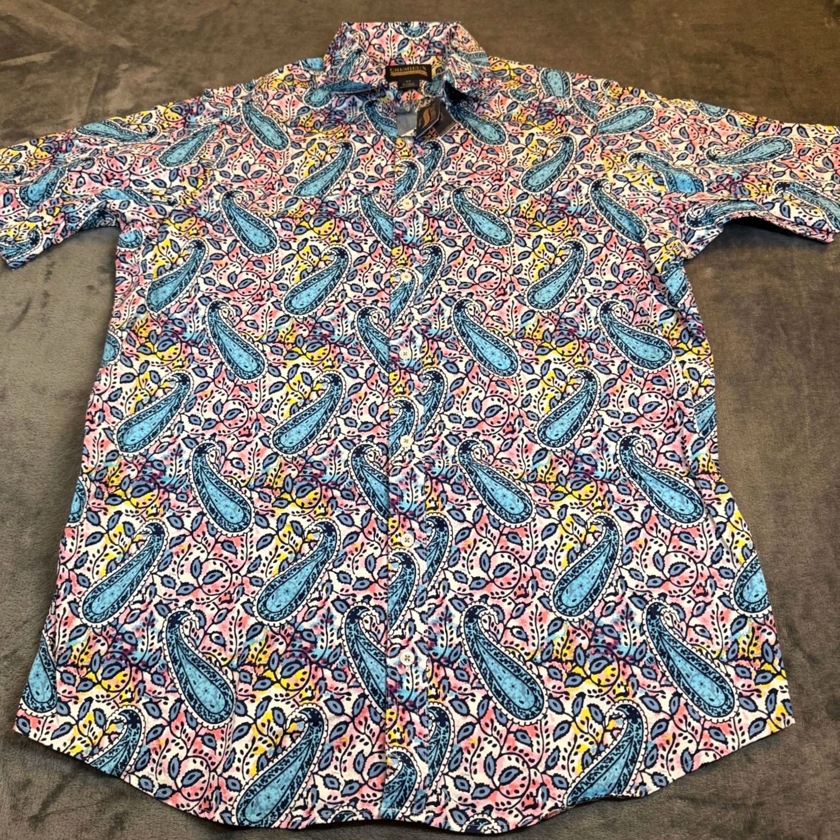 Cremieux Cremieux Button-Up Shirt Mens Large Tall Multicolor Paisley NWT Size US L / EU 52-54 / 3 - 3 Thumbnail