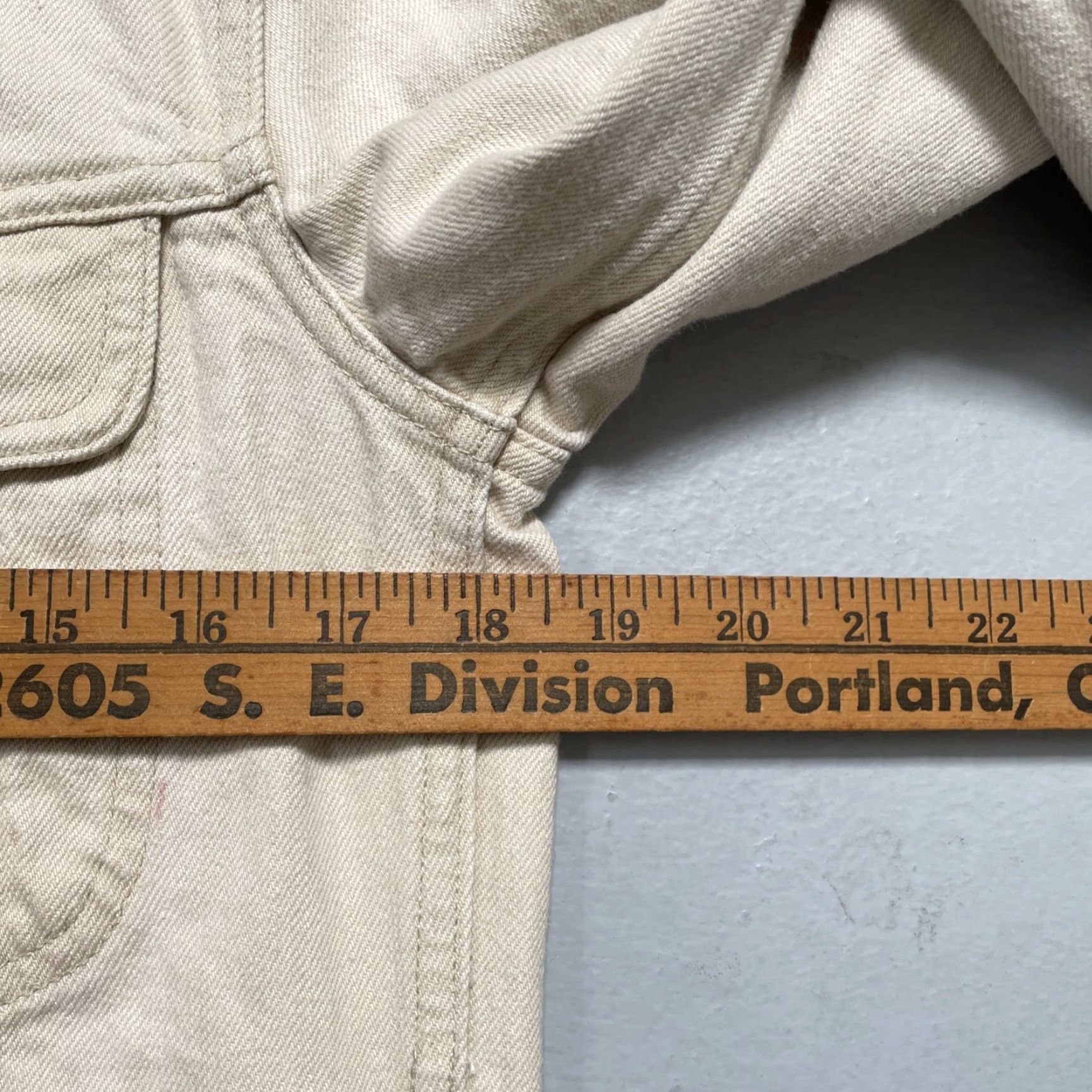 A.P.C. A.P.C. Denim Trucker Jacket Vintage Style S Unisex Beige Cotton Denim 40s 50s French Streetwear Fashion Size US S / EU 44-46 / 1 - 4 Thumbnail