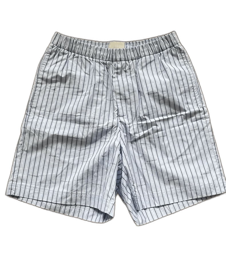 Givenchy Givenchy Blue Striped Shorts with Zipper Size US 44 / EU 60 - 1 Thumbnail