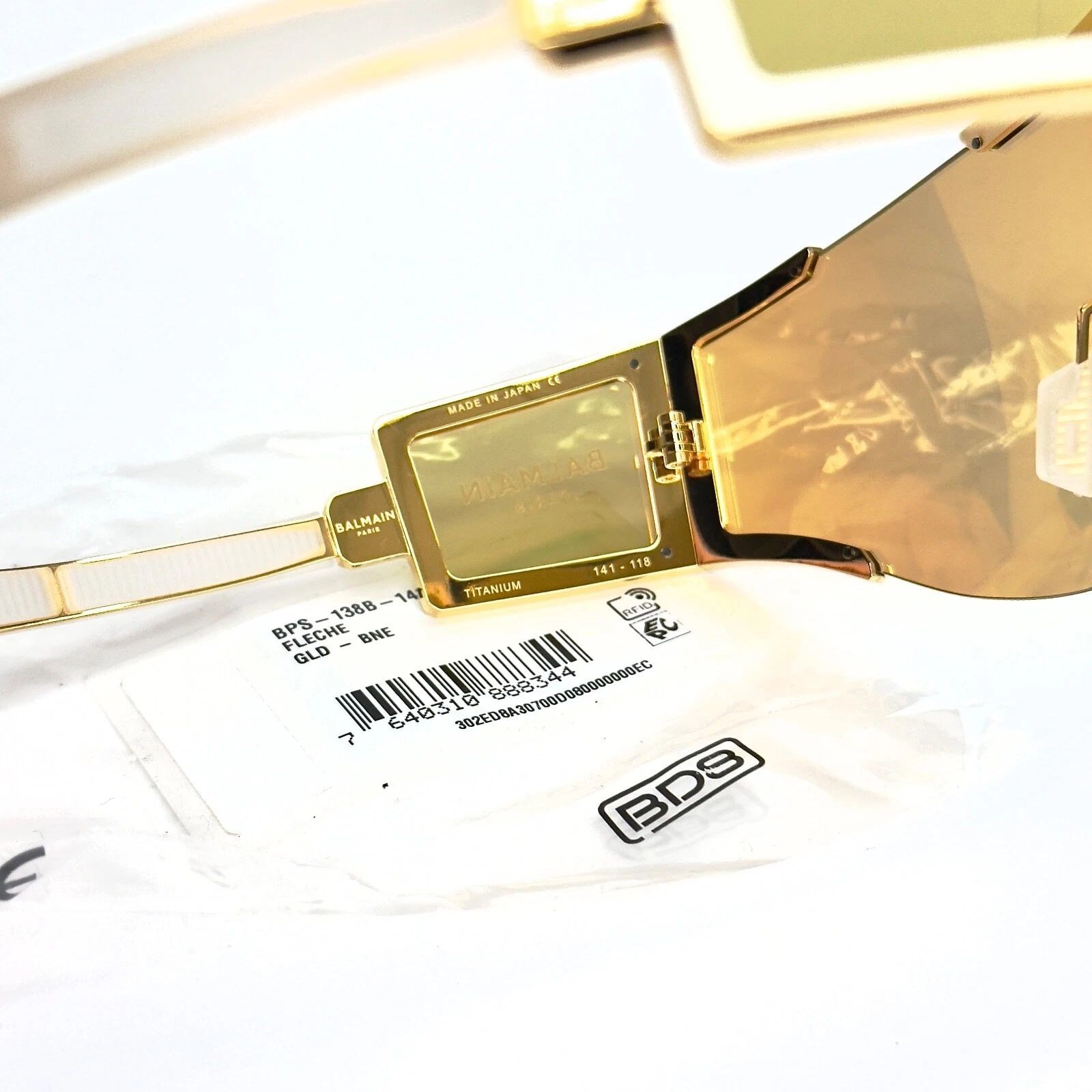 Balmain BALMAIN FLECHE BY AKONI BPS138 Titanium BPS 138 Sunglass Size ONE SIZE - 7 Thumbnail