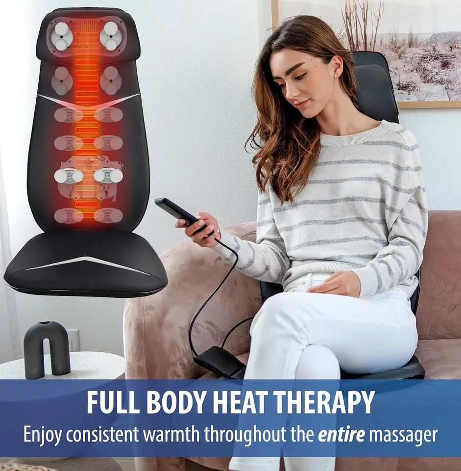 Other Zyllion Shiatsu Neck and Back Massager with Heat for Chair - Size ONE SIZE - 5 Thumbnail