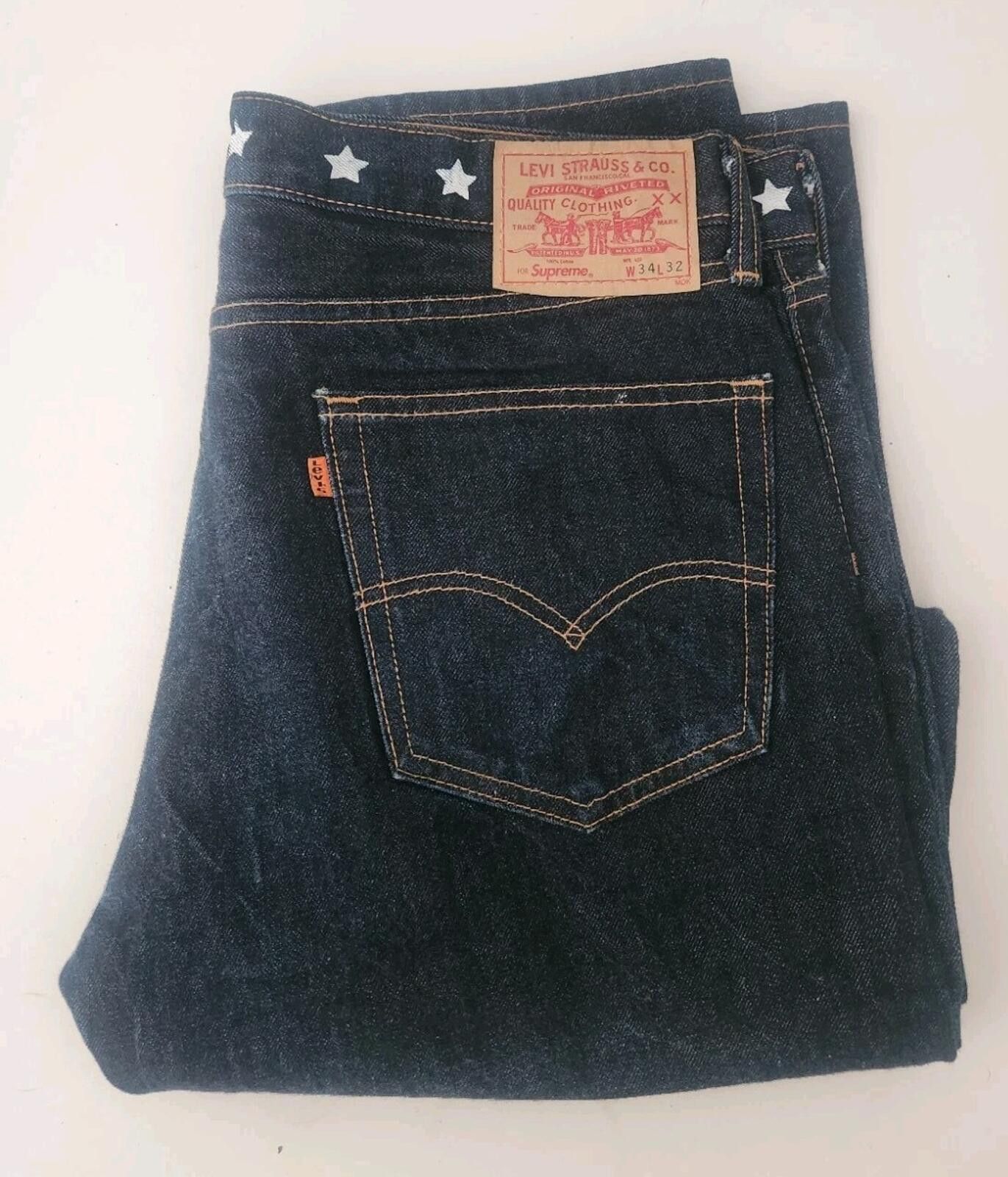 Supreme Supreme Cherub 5 pocket jeans Light blue FW16 | Grailed