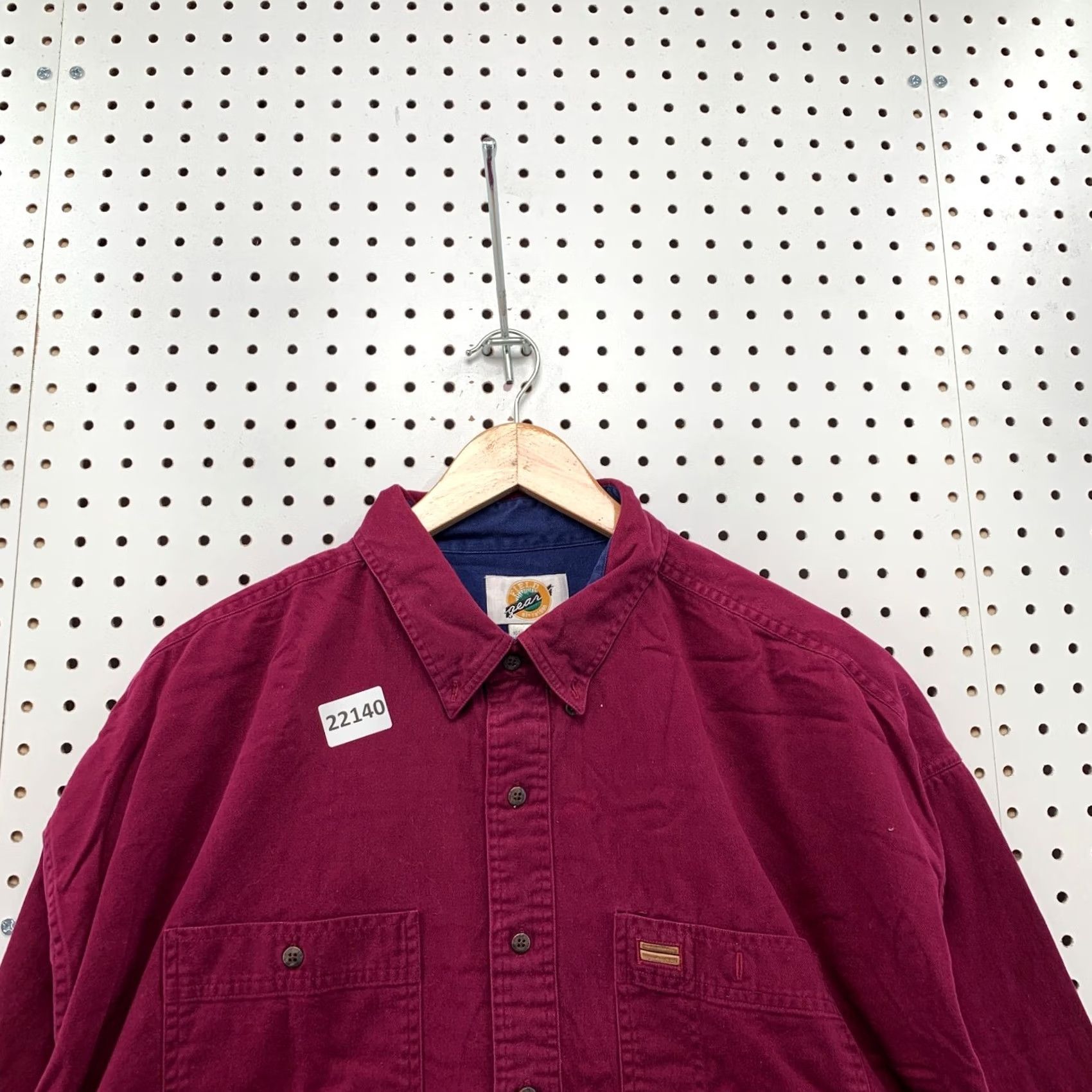 Vintage Field Gear Button Down Shirt Purple Long Sleeve Mens 2XL Pocket Size US XXL / EU 58 / 5 - 6 Thumbnail