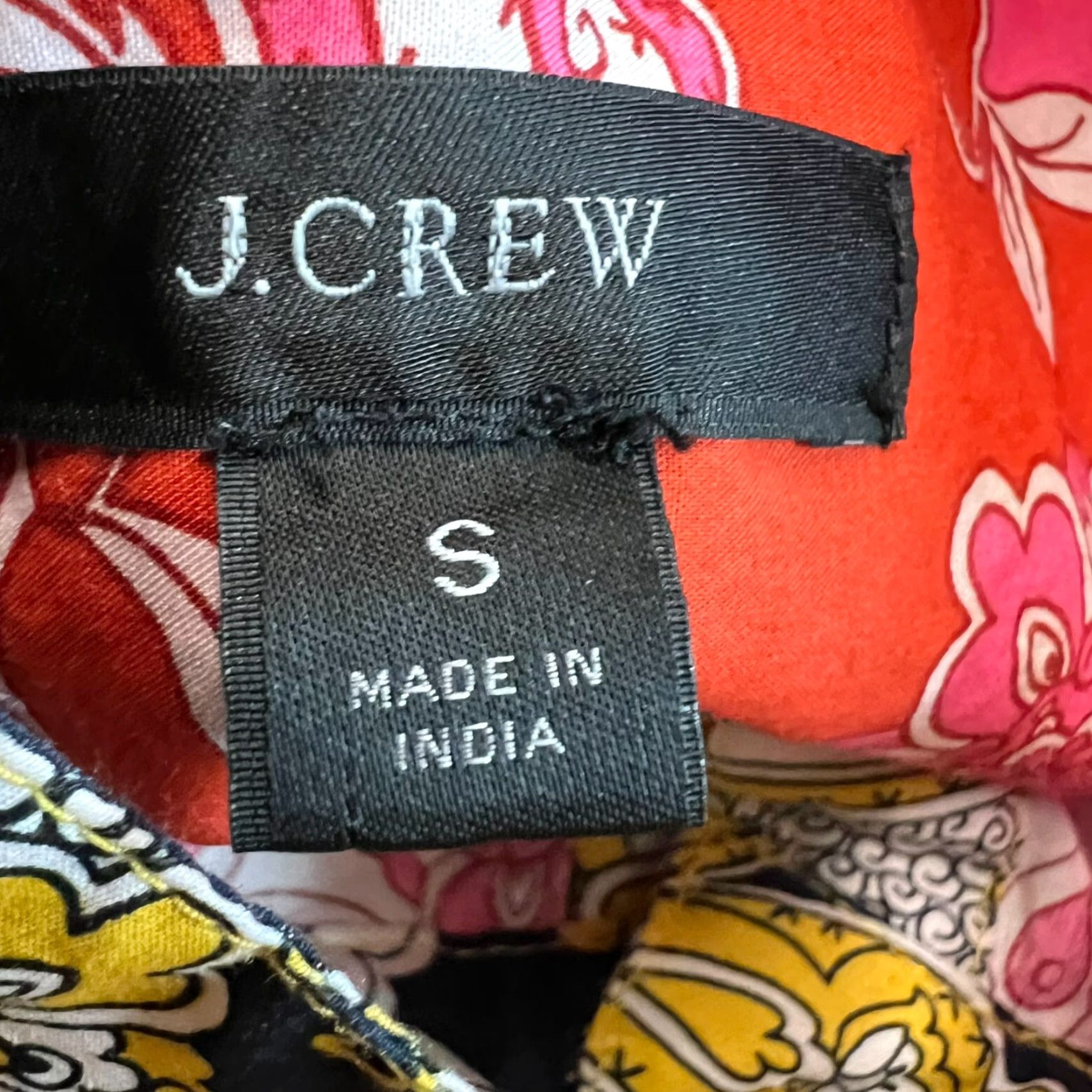 J.Crew J.CREW Kimono Button-Up Top Womens Size S Pink Colorblock Casual Retro Size S / US 4 / IT 40 - 6 Thumbnail