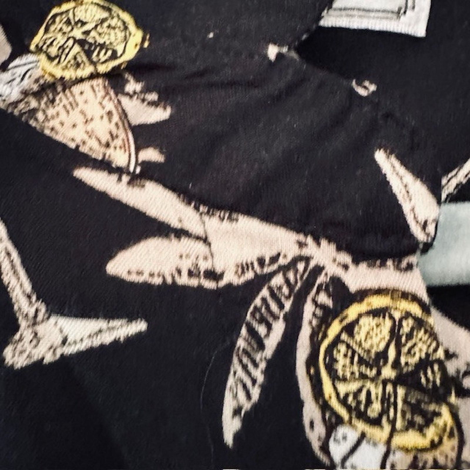 Other Imprints Hawaiian Button XXL Shirt, Black w/Cocktails/Trees Size US XXL / EU 58 / 5 - 8 Thumbnail