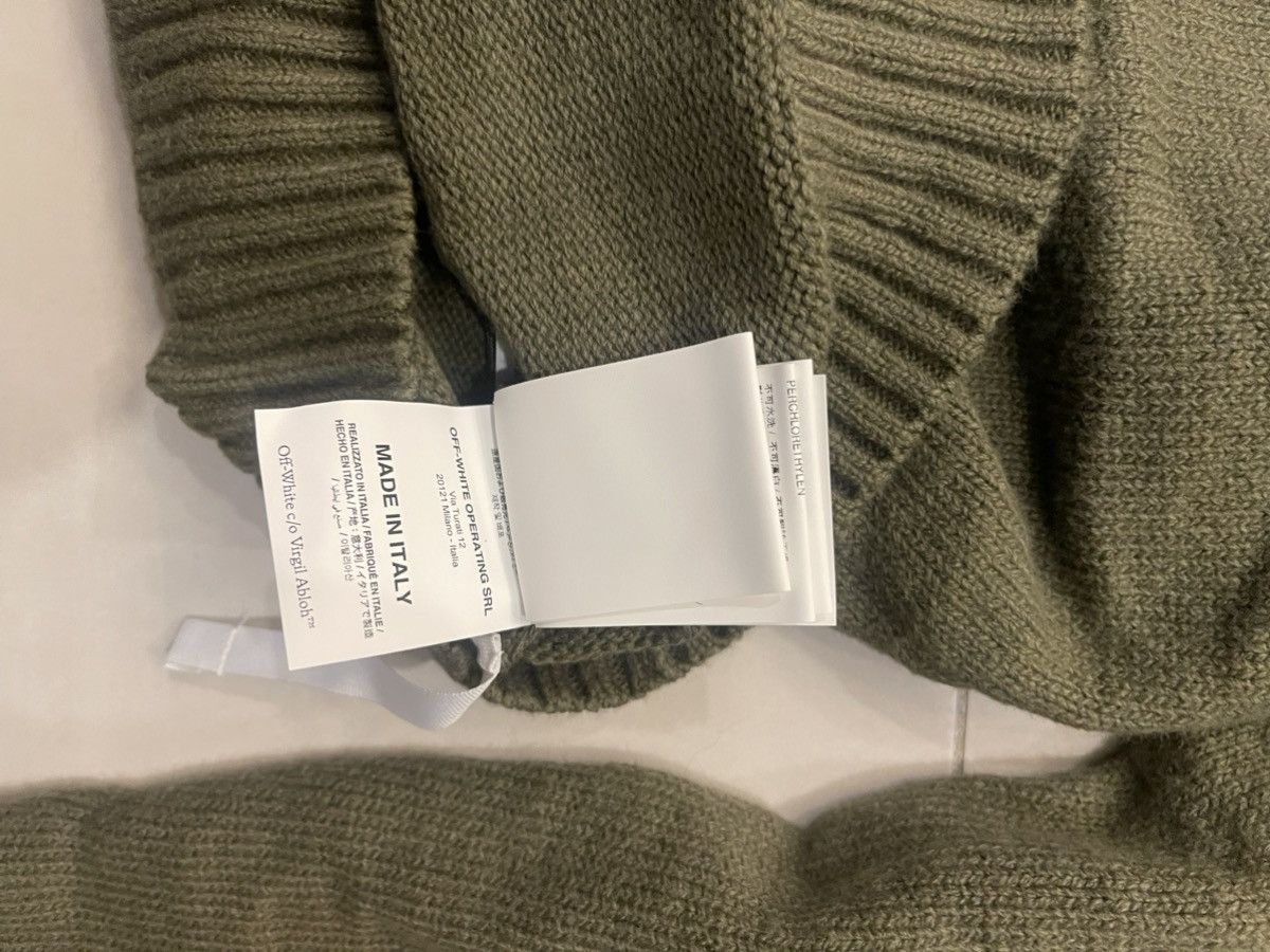 Off-White Off white khaki diagonal arrow knit crew neck Size M / US 6-8 / IT 42-44 - 7 Thumbnail