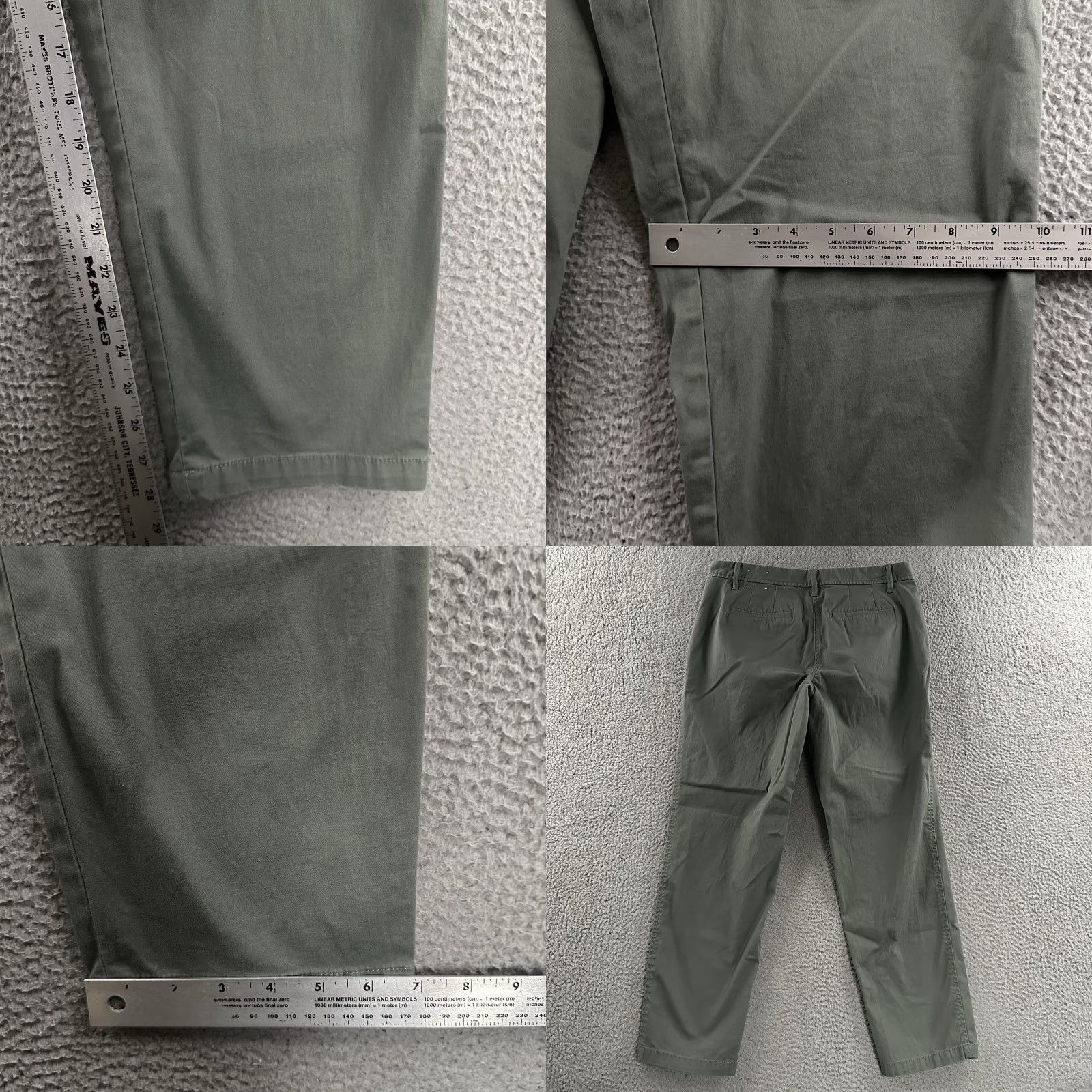Talbots Talbots Womens Pants Green Size 8 Relaxed Chino Mid Rise Stretch Cotton Blend Size 30" / US 8 / IT 44 - 8 Thumbnail