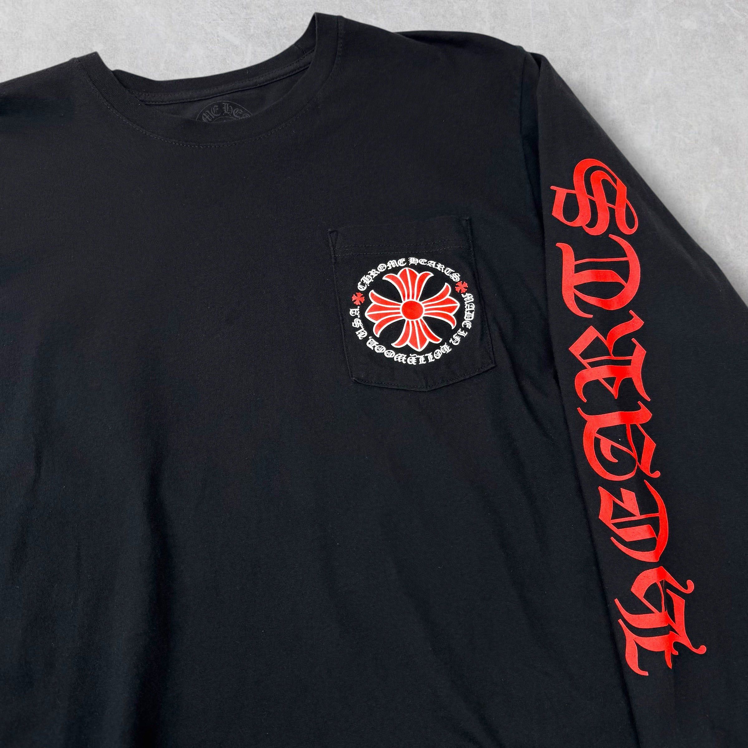 Chrome Hearts Chrome Hearts "Made in Hollywood" Red Plus Cross L/S L Size US L / EU 52-54 / 3 - 3 Thumbnail