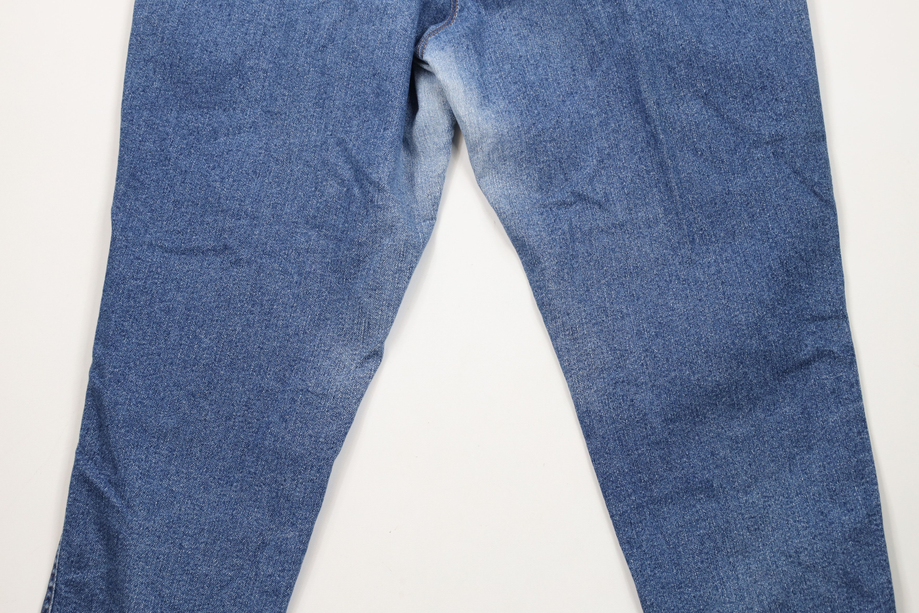 Vintage Vintage 90s Streetwear Tapered Leg Denim Jeans Blue USA Size 42" / US 20 - 13 Thumbnail