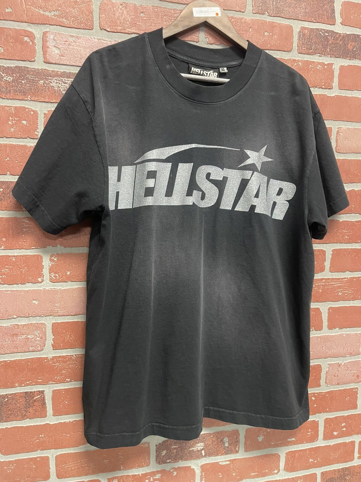 HELLSTAR Size L - Hellstar Glitter/Gel Print Tee Black Brand New Size US L / EU 52-54 / 3 - 2 Thumbnail