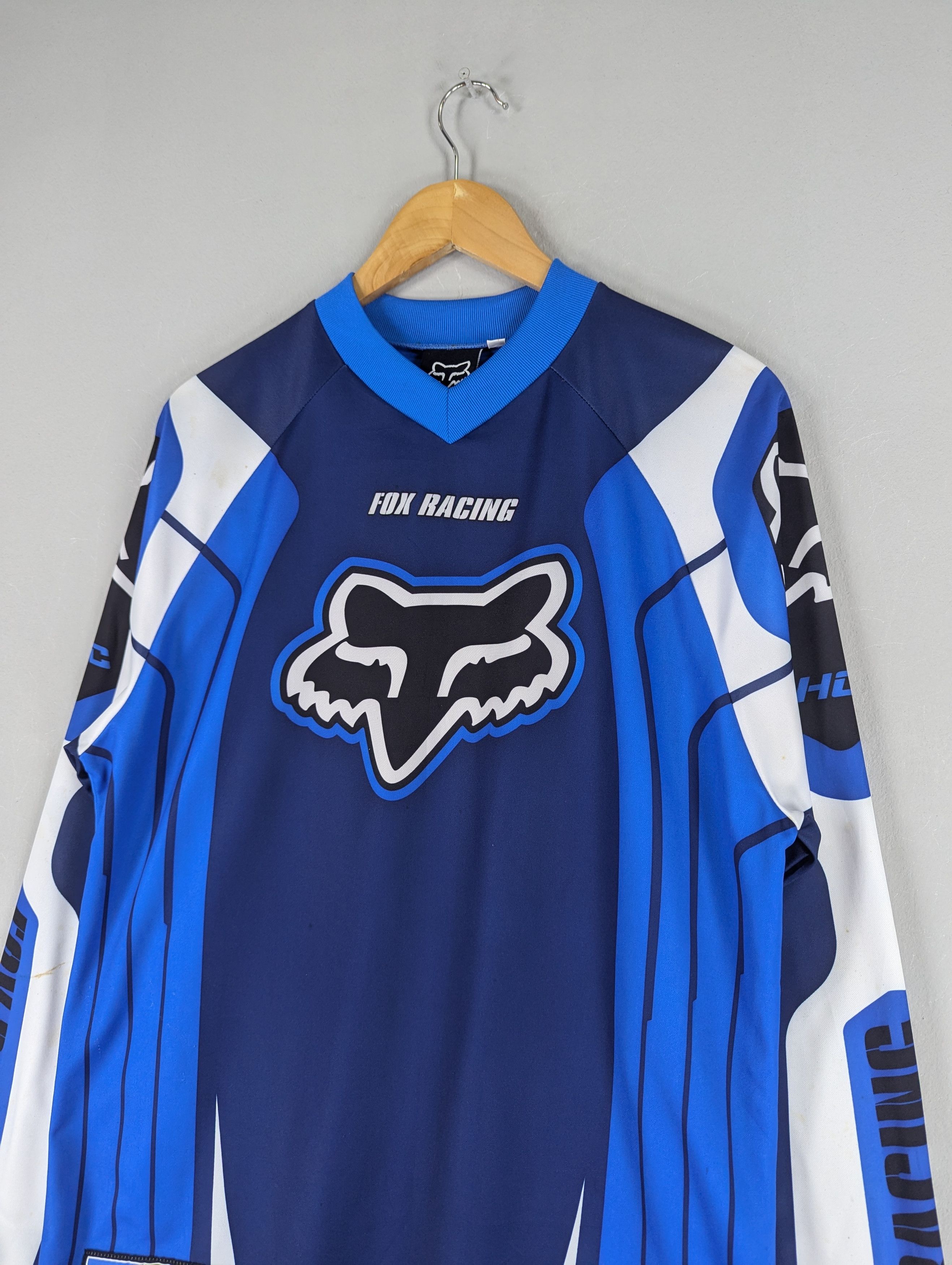 Fox Racing Vintage Fox Racing Motocross Dirt Bike Jersey Size US M / EU 48-50 / 2 - 2 Thumbnail