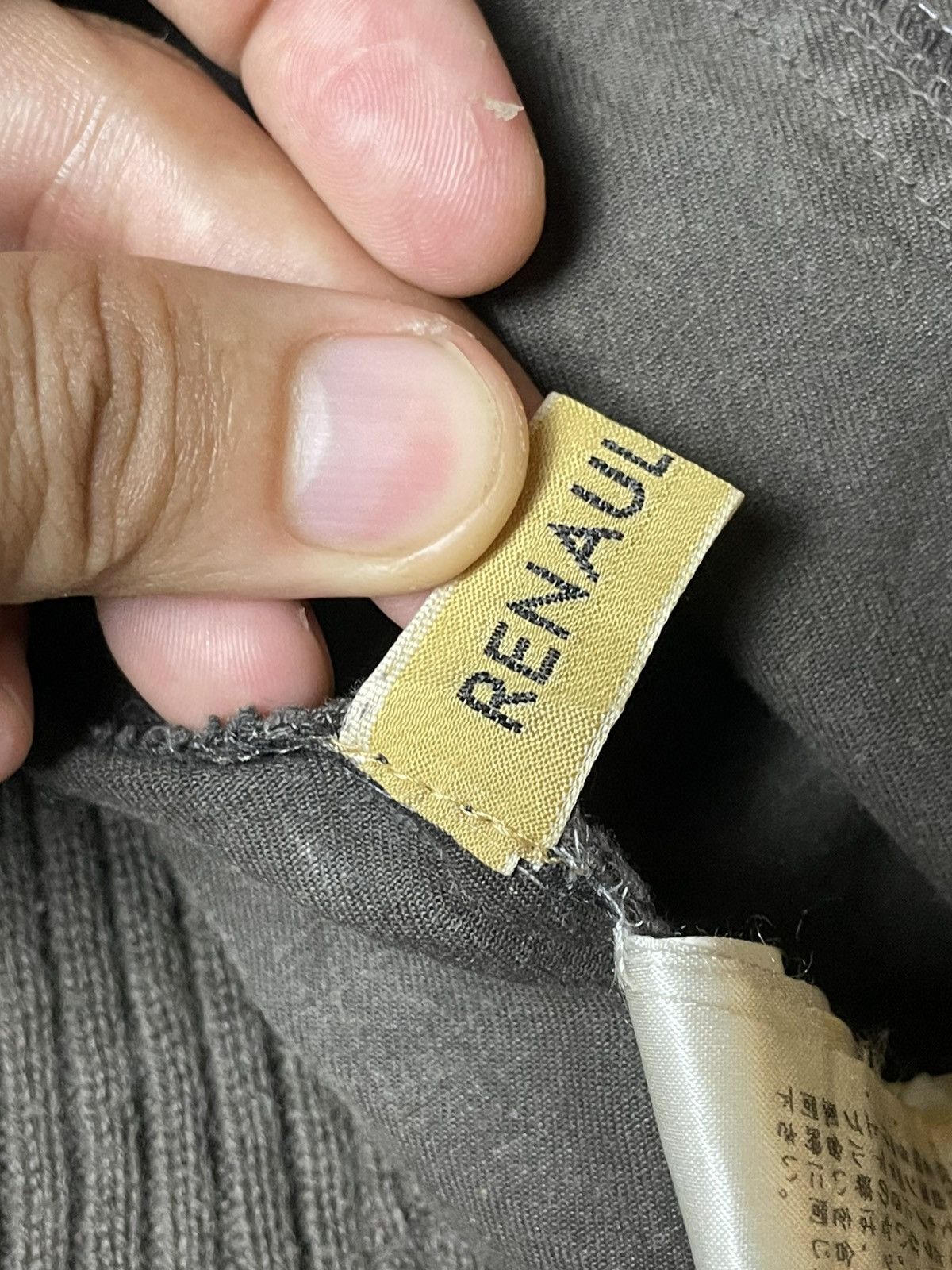 Japanese Brand × Vintage Renault. Jeans Brand Knitted Double Pocket Jacket (108) Size US XXS / EU 40 - 7 Thumbnail