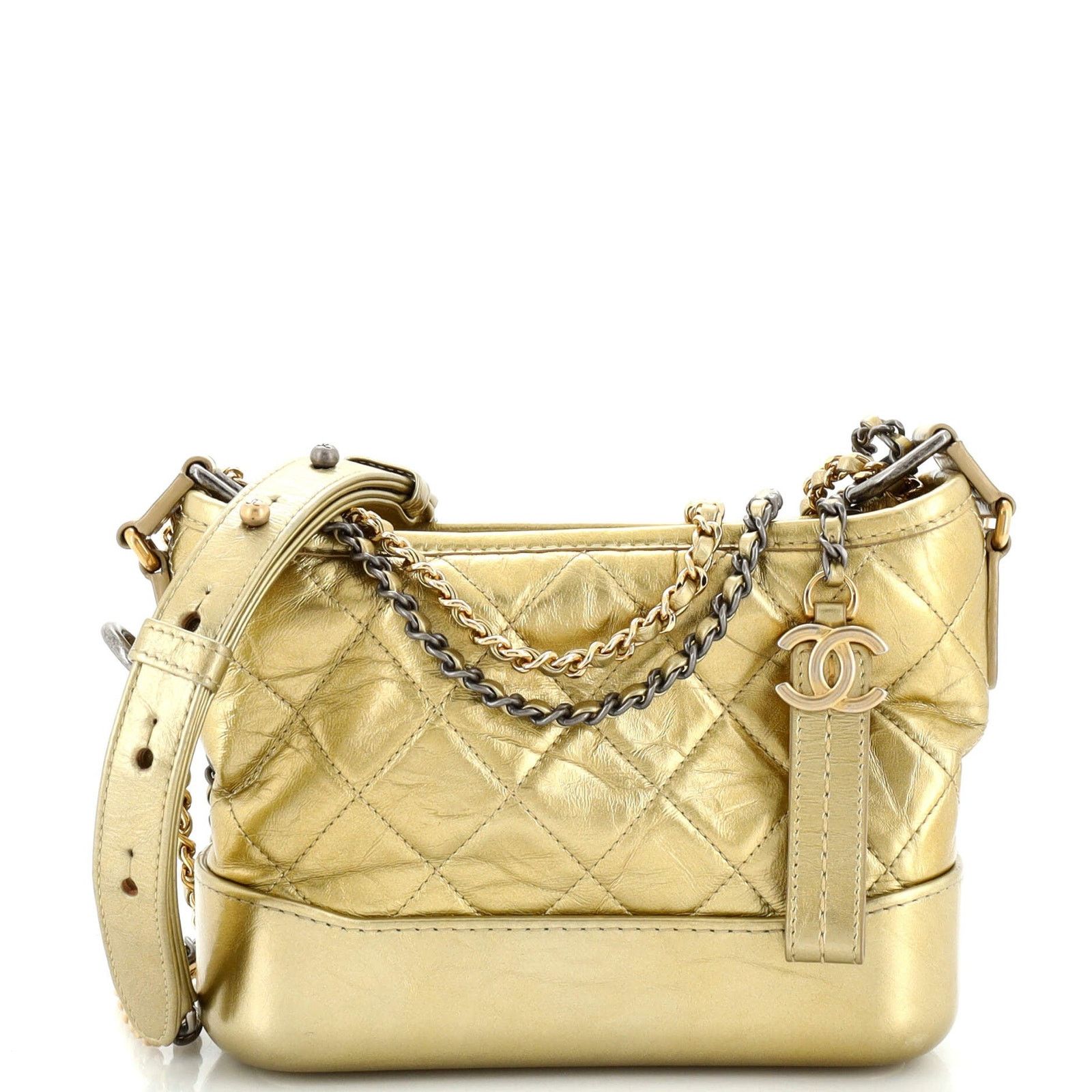 Chanel Gabrielle Hobo Quilted Aged Calfskin Small Size ONE SIZE - 1 Thumbnail