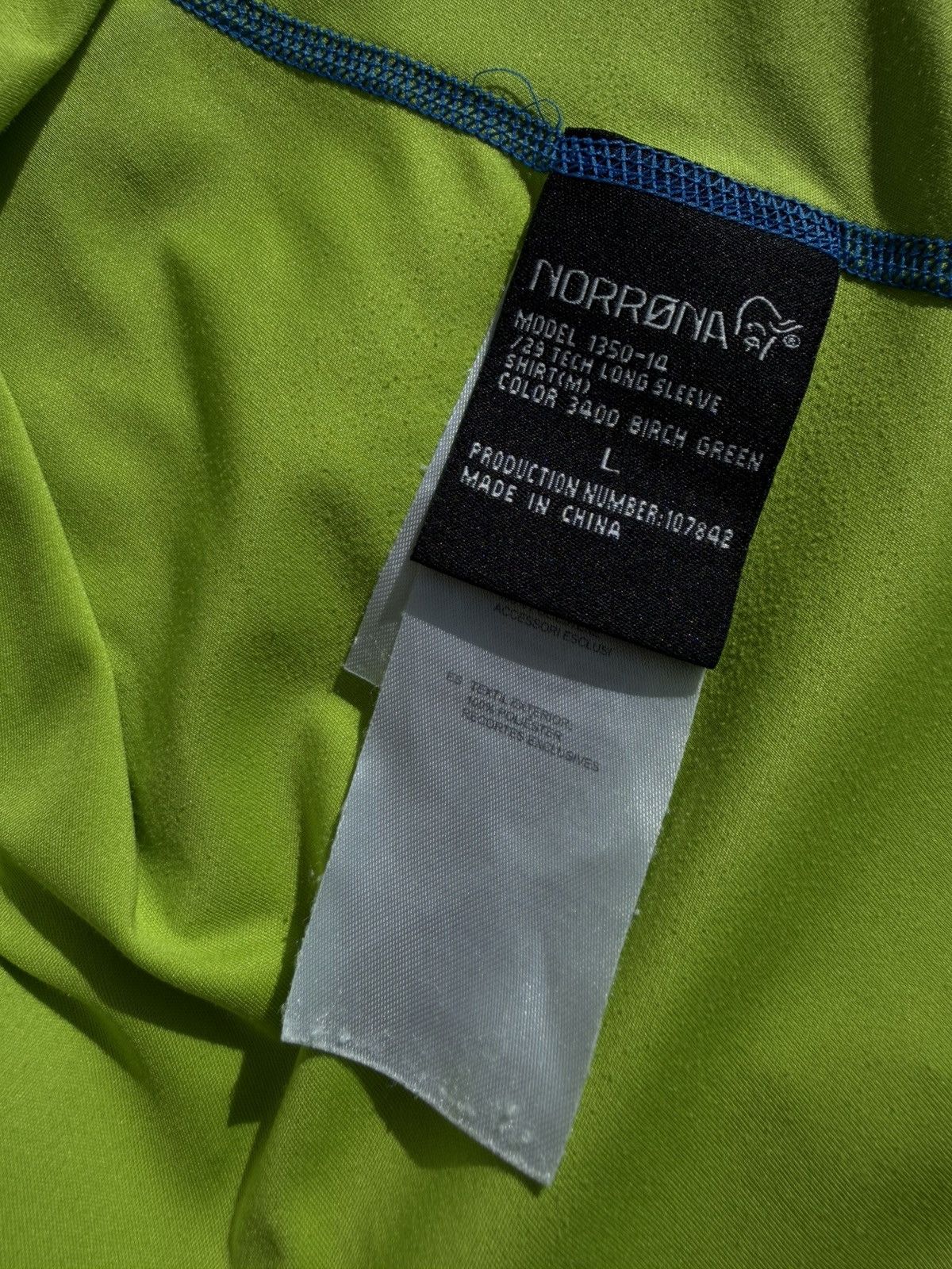 Norrona Norrona Long Sleeve T-shirt Size US L / EU 52-54 / 3 - 8 Thumbnail