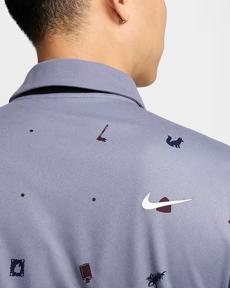 Nike Nike Golf Polo Mens Dri-FIT Tour Icon All Over Print Size US M / EU 48-50 / 2 - 5 Thumbnail