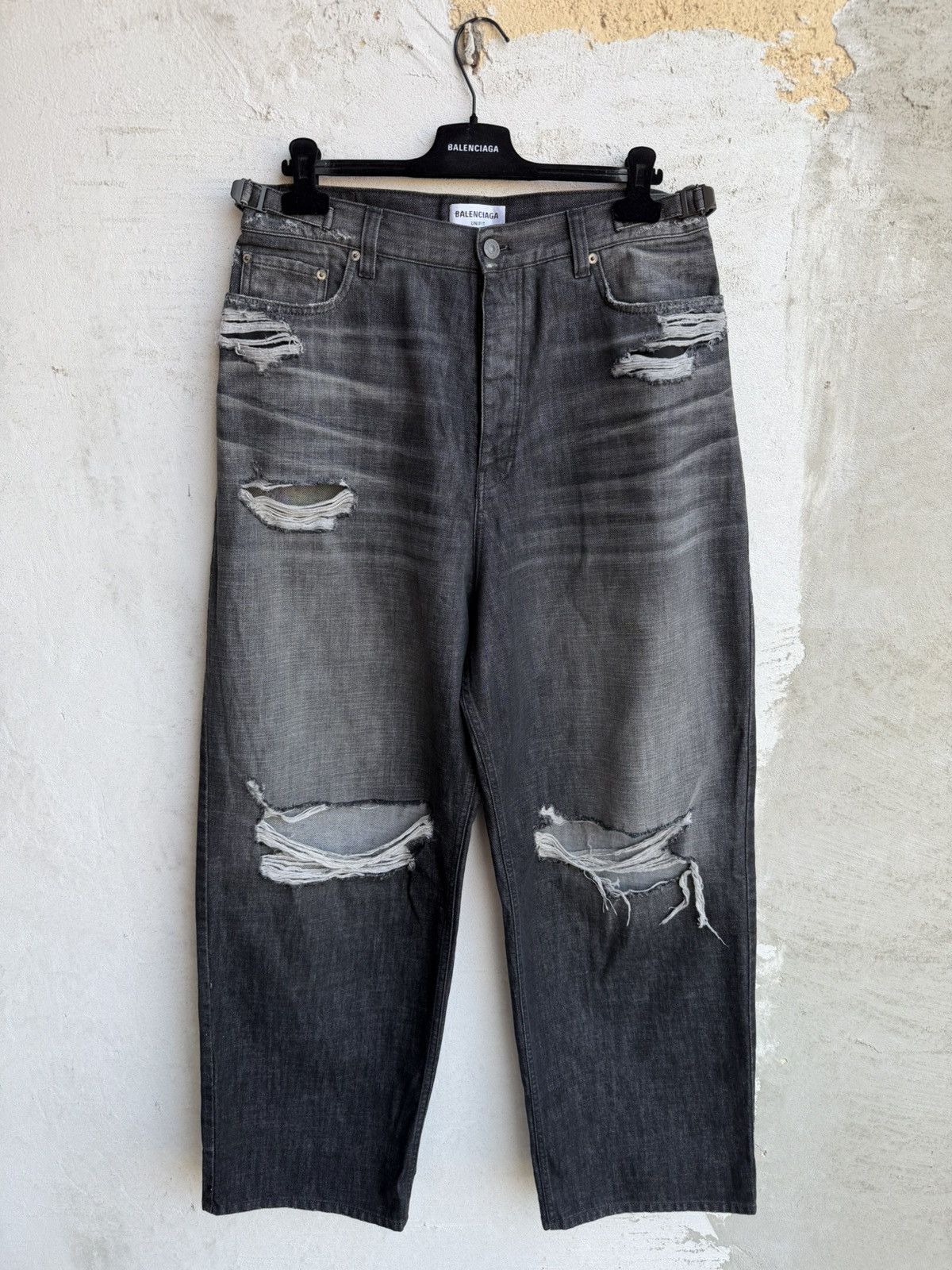 Balenciaga Balenciaga Destroyed Skater Jeans | Grailed