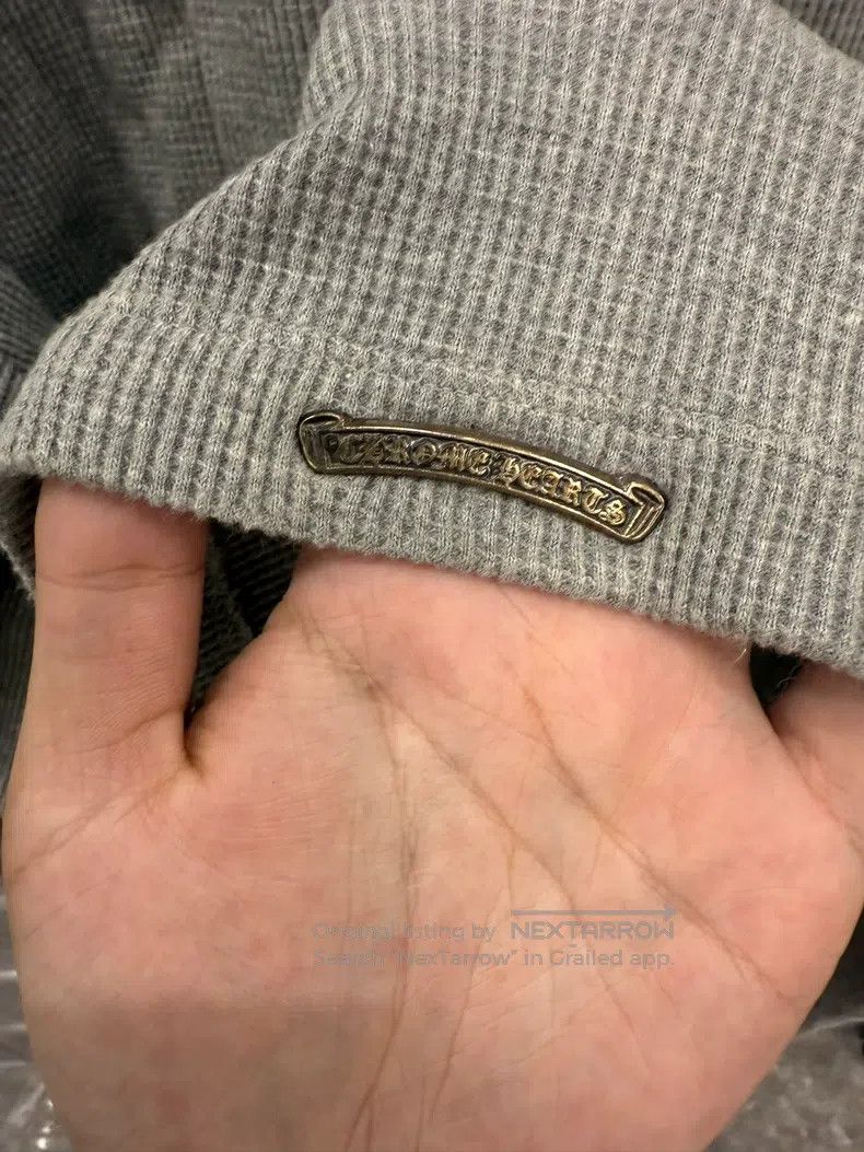 Chrome Hearts CHROME HEARTS Size XL Black cross patch Henry collar gray w Size US XL / EU 56 / 4 - 4 Thumbnail