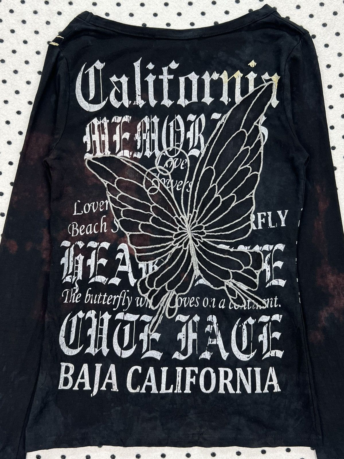 Seditionaries Seal Layer Butterfly Mesh Bleached Top Size S / US 4 / IT 40 - 4 Thumbnail