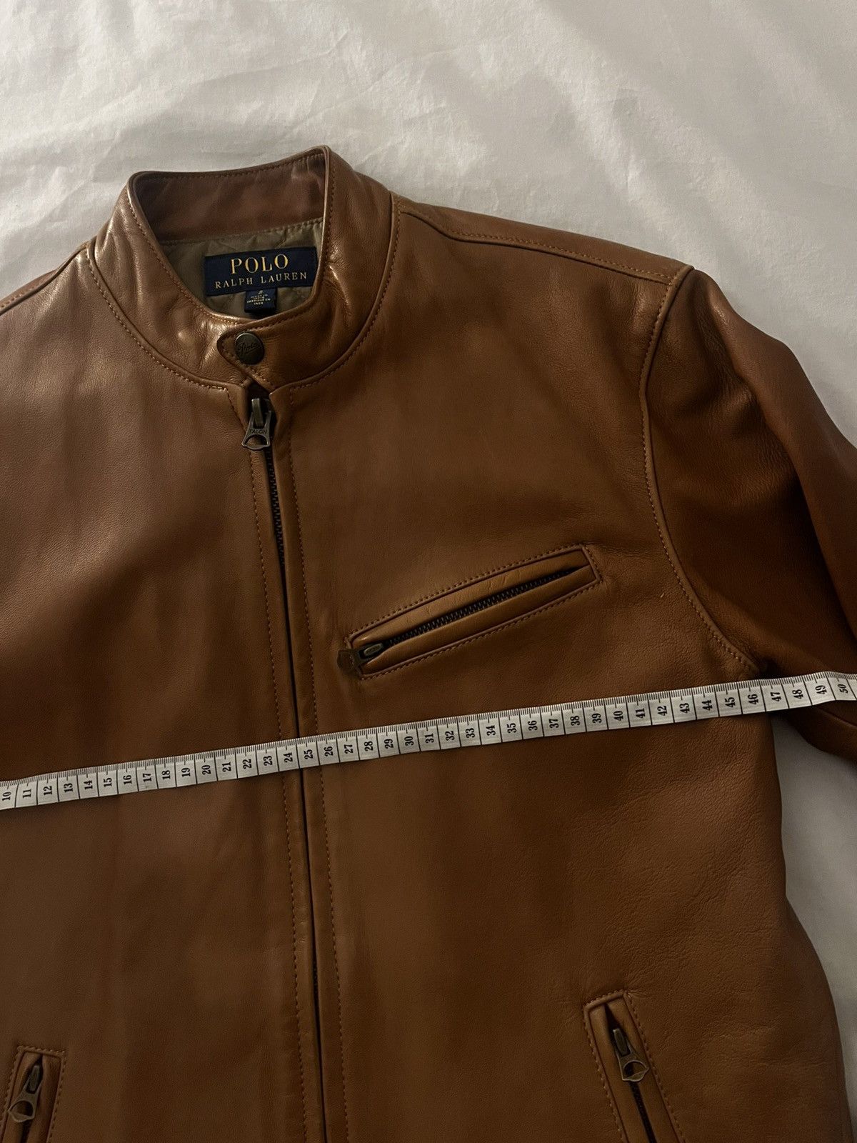 Polo Ralph Lauren Ralph Lauren Tan Leather Jacket Size US S / EU 44-46 / 1 - 3 Thumbnail