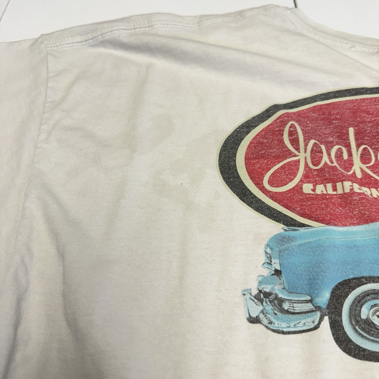 Vintage Vintage Jacks Surfboards T Shirt Mens 2XL 24x29.5 White Size US XXL / EU 58 / 5 - 11 Thumbnail