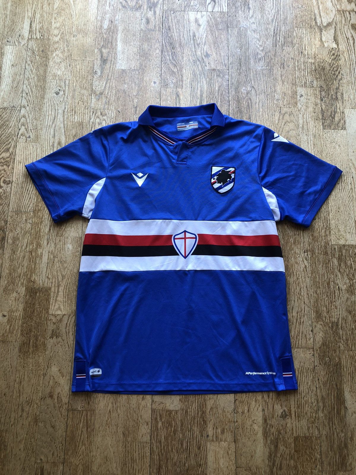 Vintage RARE SAMPDORIA UC GENOA VINTAGE FOOTBALL SOCCER JERSEY Size US L / EU 52-54 / 3 - 1 Thumbnail