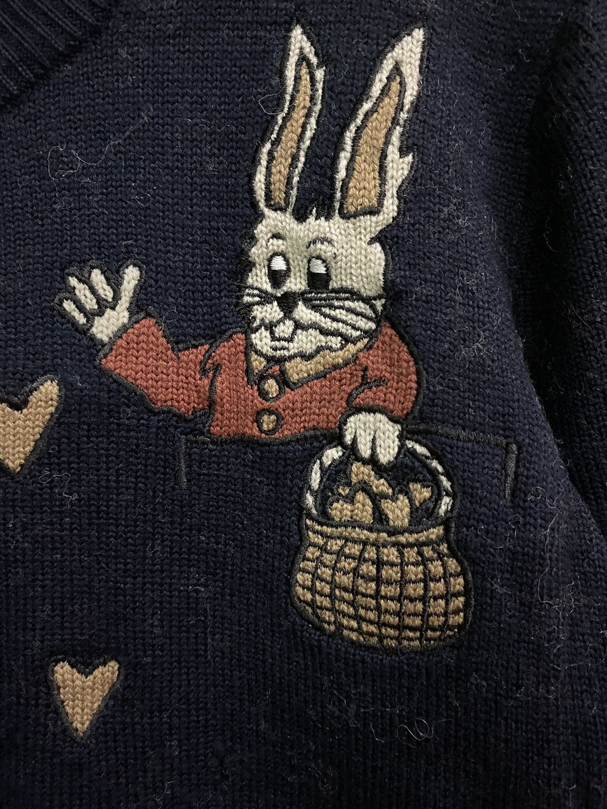 Other Embroidery rabbit button knitwear jacket Size US M / EU 48-50 / 2 - 3 Thumbnail