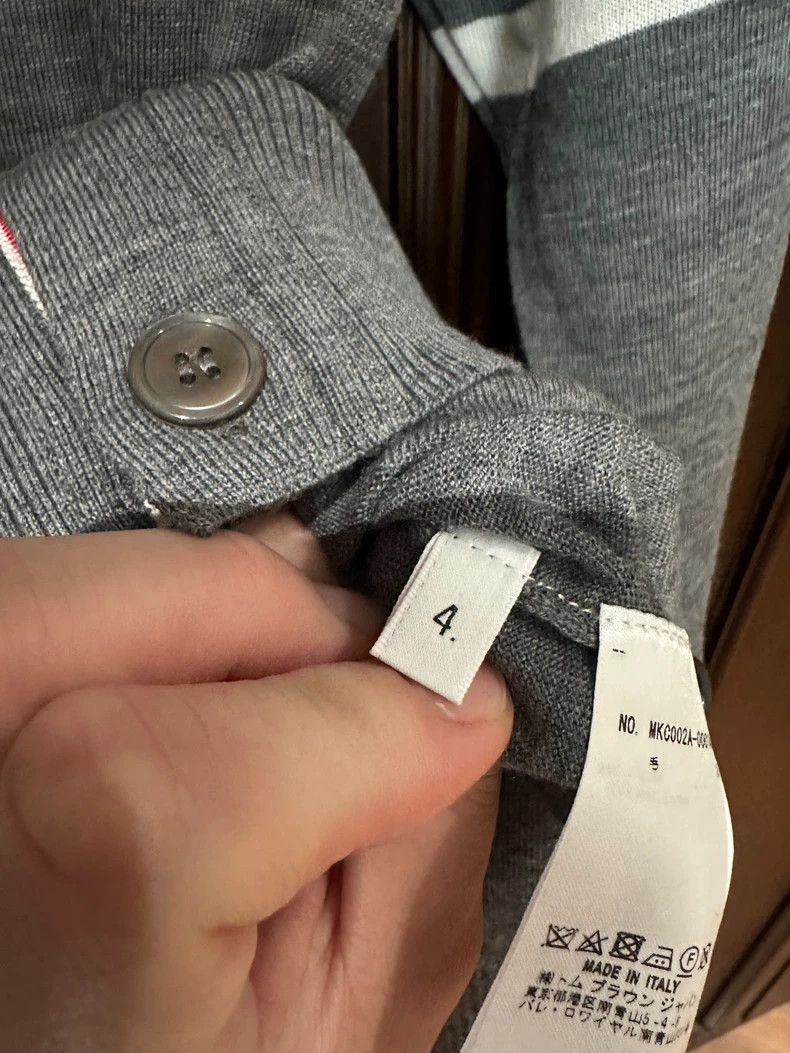 Thom Browne Thom Browne Gray knit cardigan Size US XL / EU 56 / 4 - 7 Thumbnail