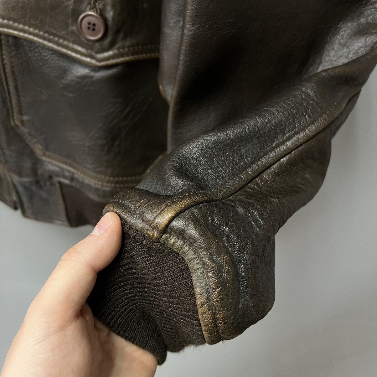 Avirex AVIREX Top Gun G-1 Bomber Flight Leather Jacket Vintage Size US L / EU 52-54 / 3 - 15 Thumbnail