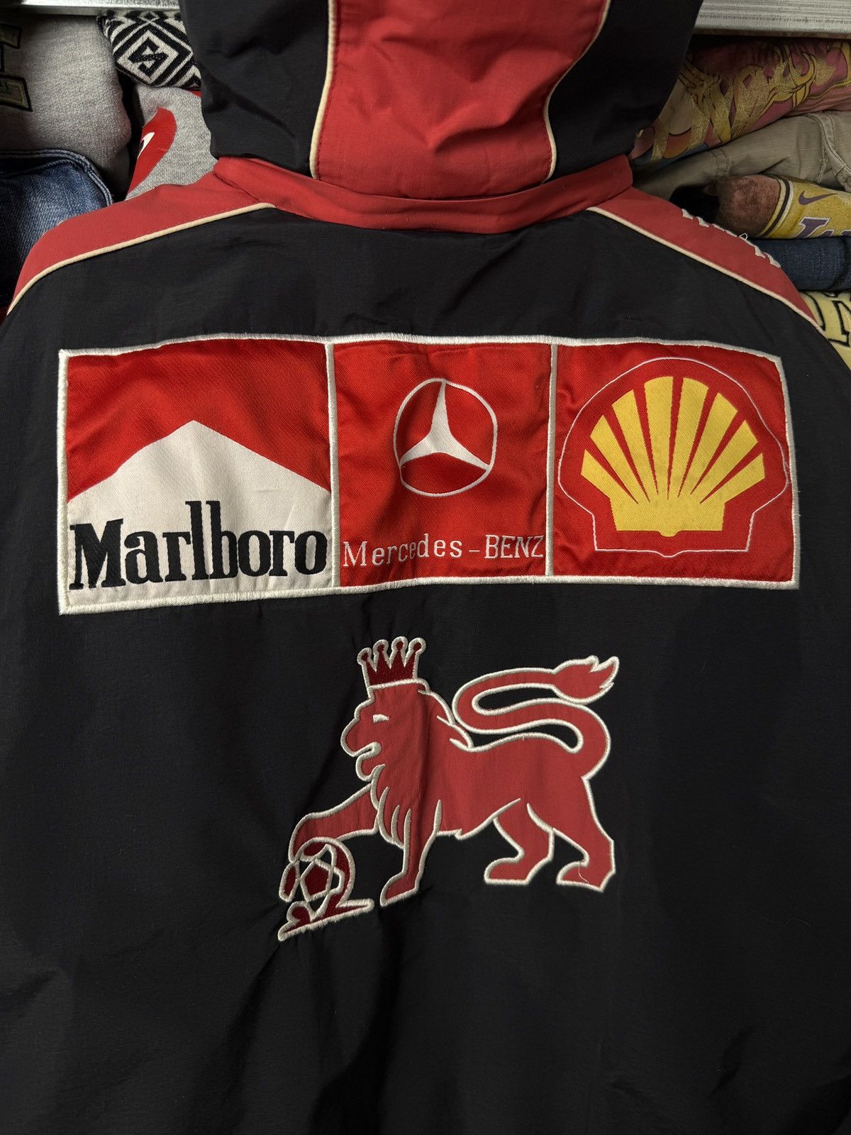 Marlboro Crazy Mercedes Marlboro Red Bull Racing Vintage Jacket Size US M / EU 48-50 / 2 - 14 Thumbnail