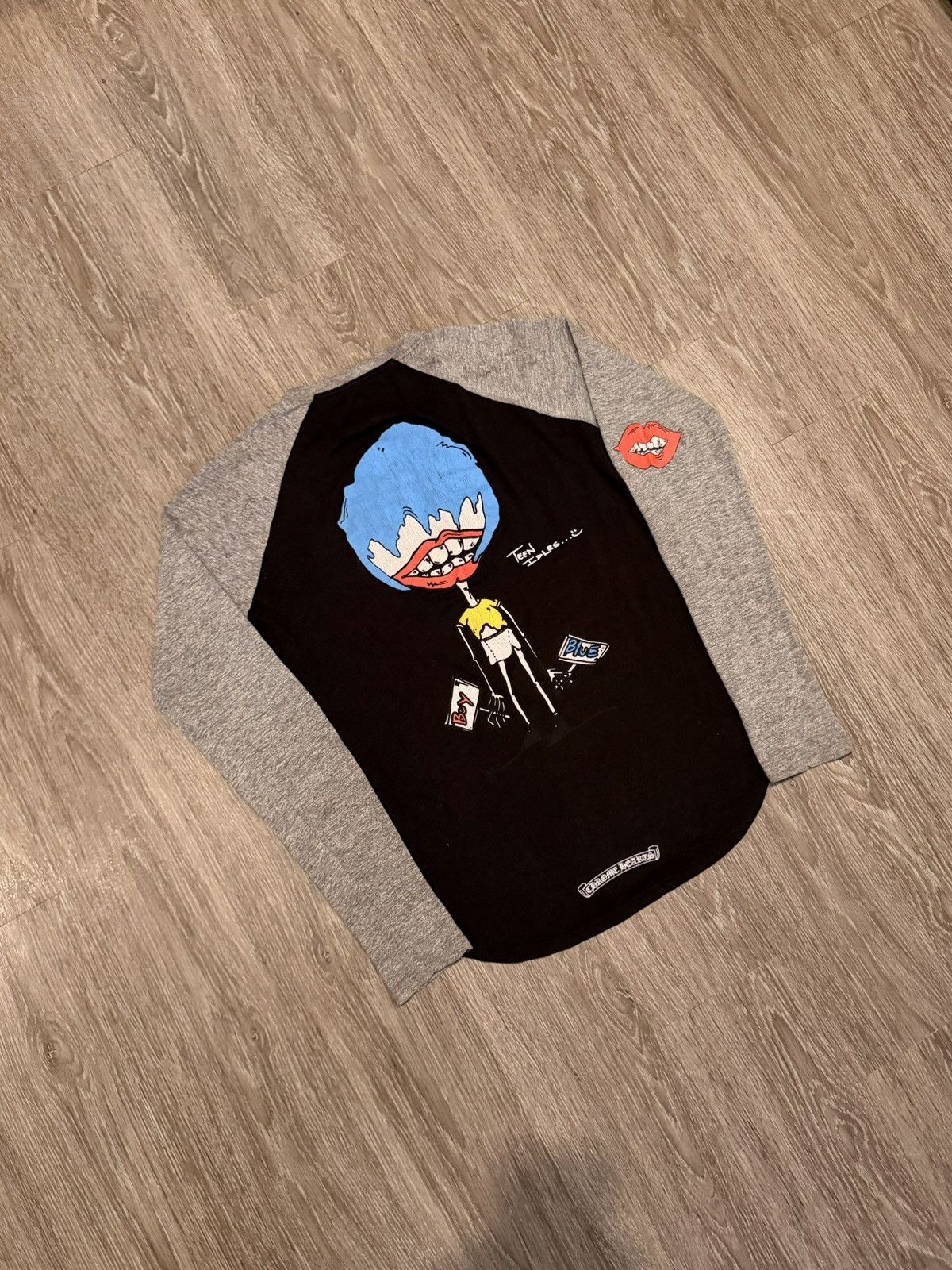 Chrome Hearts Matty Boy Teen Idles Baseball Long Sleeve Tee