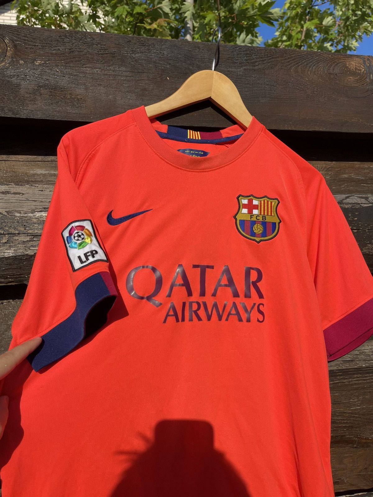 Nike 2014 Nike Barcelona Acid Soccer Jersey Vintage Size US L / EU 52-54 / 3 - 5 Thumbnail