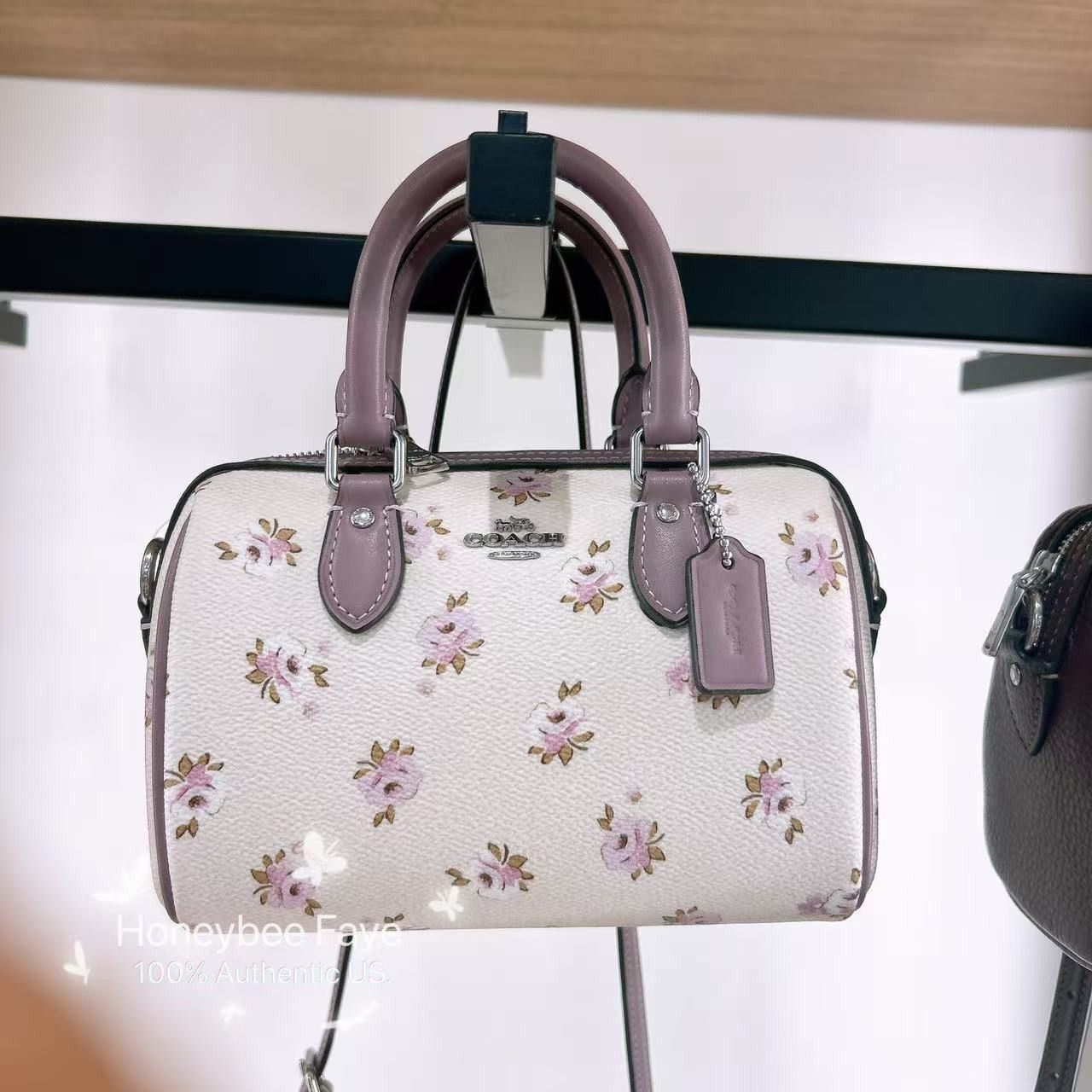 Coach NWT Coach Mini Rowan Crossbody Bag With Floral Print CAL69 Size ONE SIZE - 3 Thumbnail