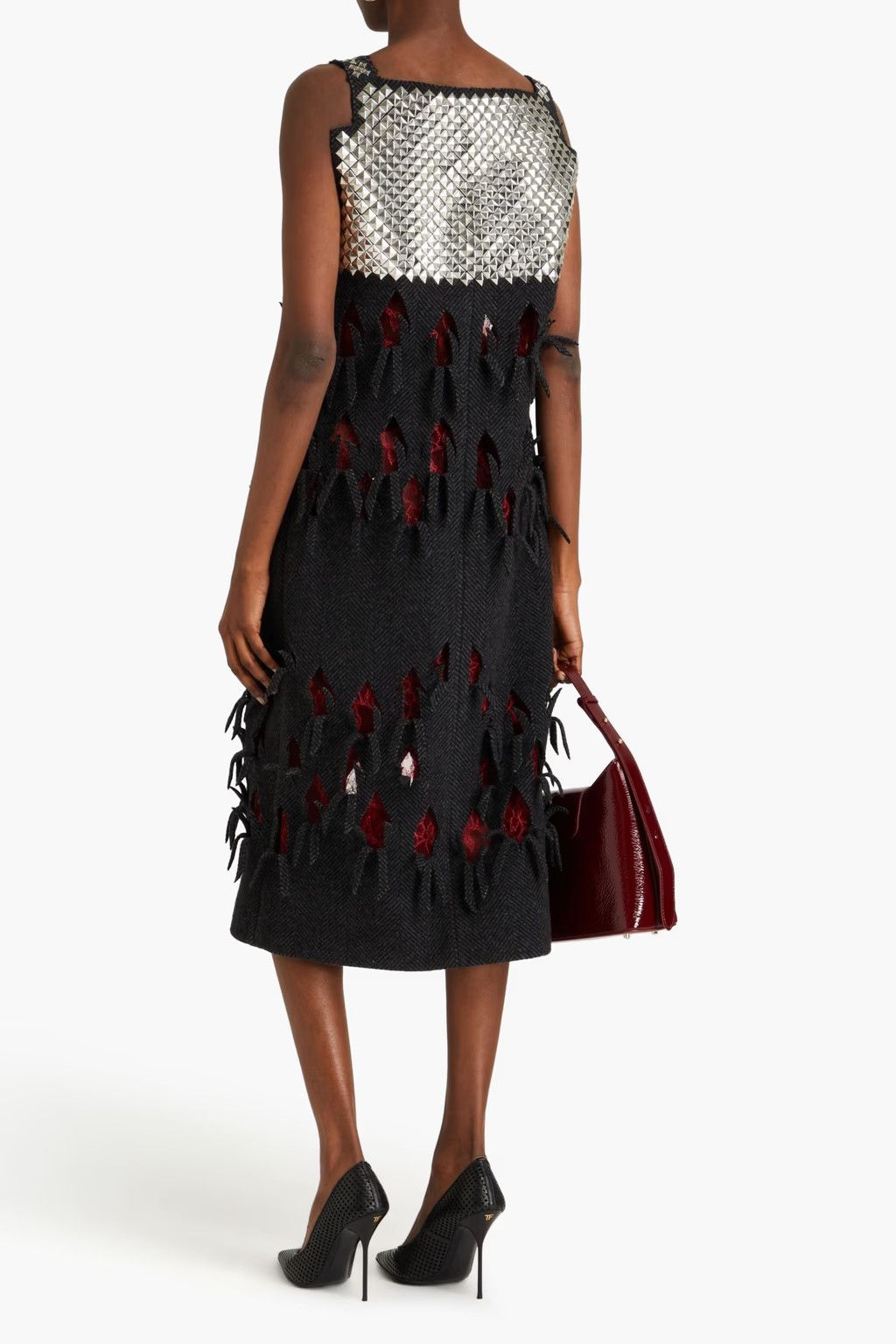 Maison Margiela o1y0625 Midi Dress in Multicolor Size S / US 4 / IT 40 - 3 Thumbnail