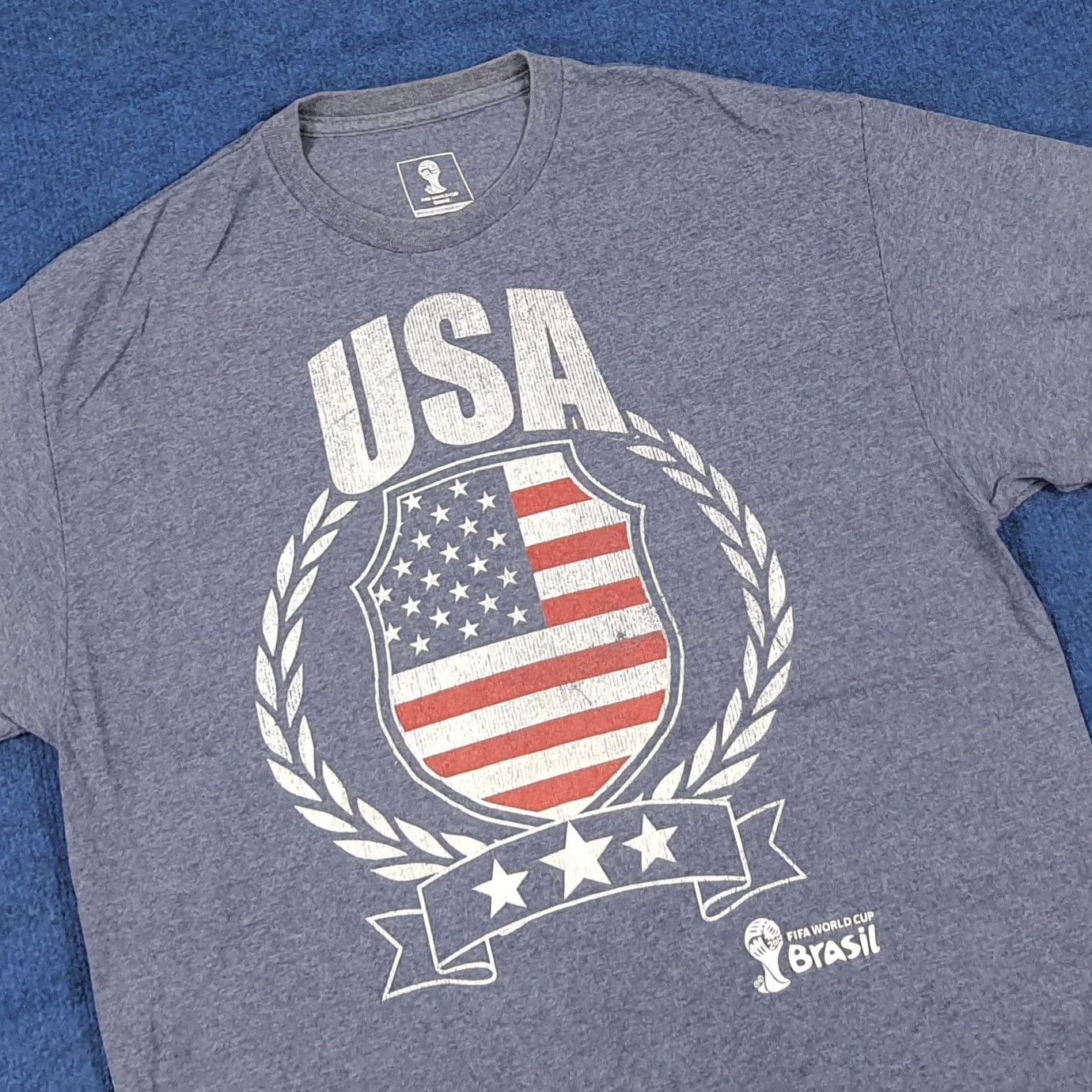 Vintage Vintage Fifa World Cup Brasil USA America Flag C285N34 Size US L / EU 52-54 / 3 - 2 Thumbnail