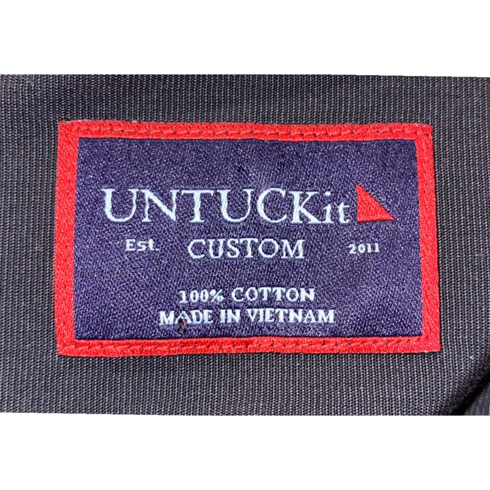 UNTUCKit UNTUCKit Mens Black Cotton Long Sleeve Button Front Collared Shirt Size Large Size US L / EU 52-54 / 3 - 7 Thumbnail
