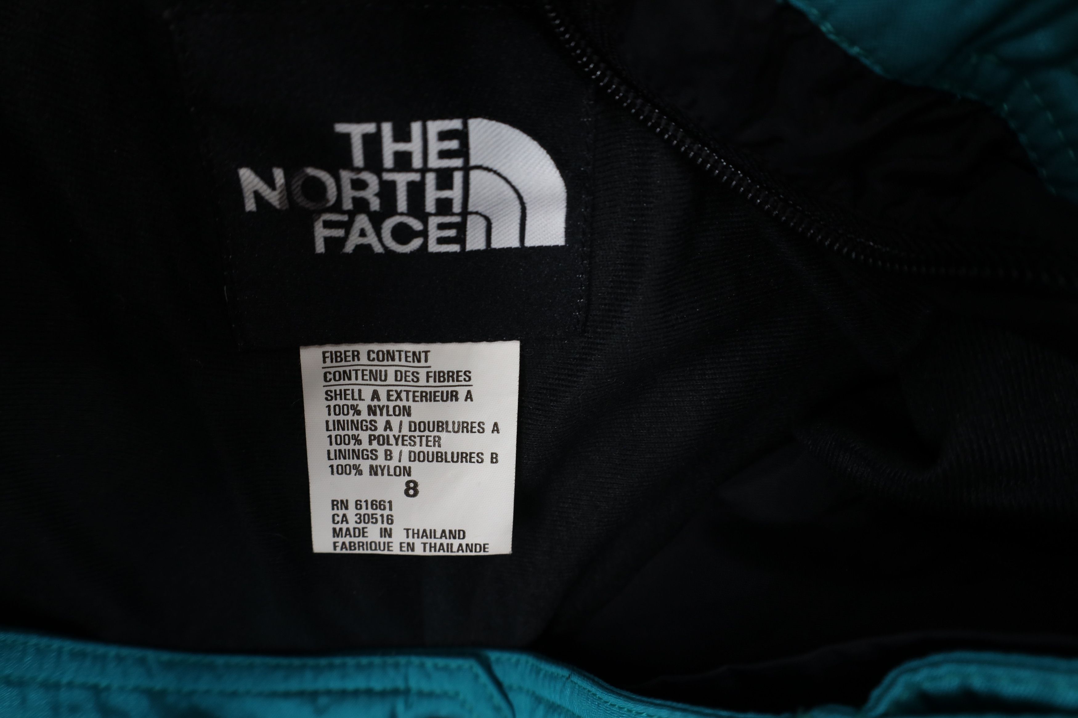 The North Face Vintage 90s The North Face Spell Out Winter Snow Pants Teal Size 30" / US 8 / IT 44 - 8 Thumbnail