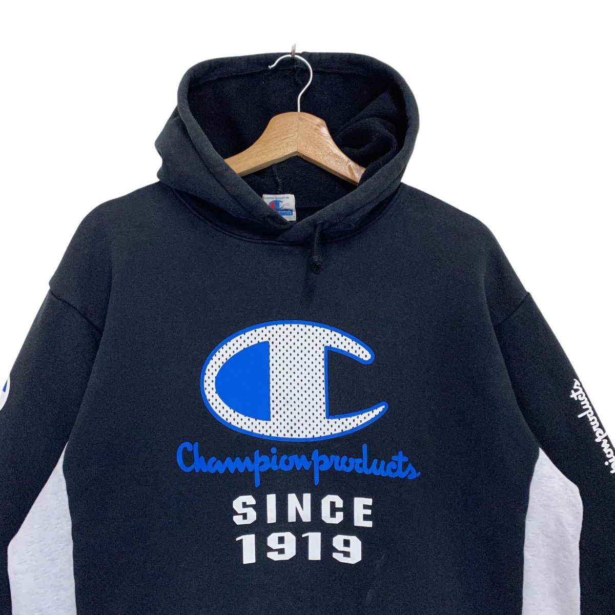 Champion × Japanese Brand × Vintage Vintage Championproduct Big Logo Pullover Hoodie Size US M / EU 48-50 / 2 - 4 Thumbnail