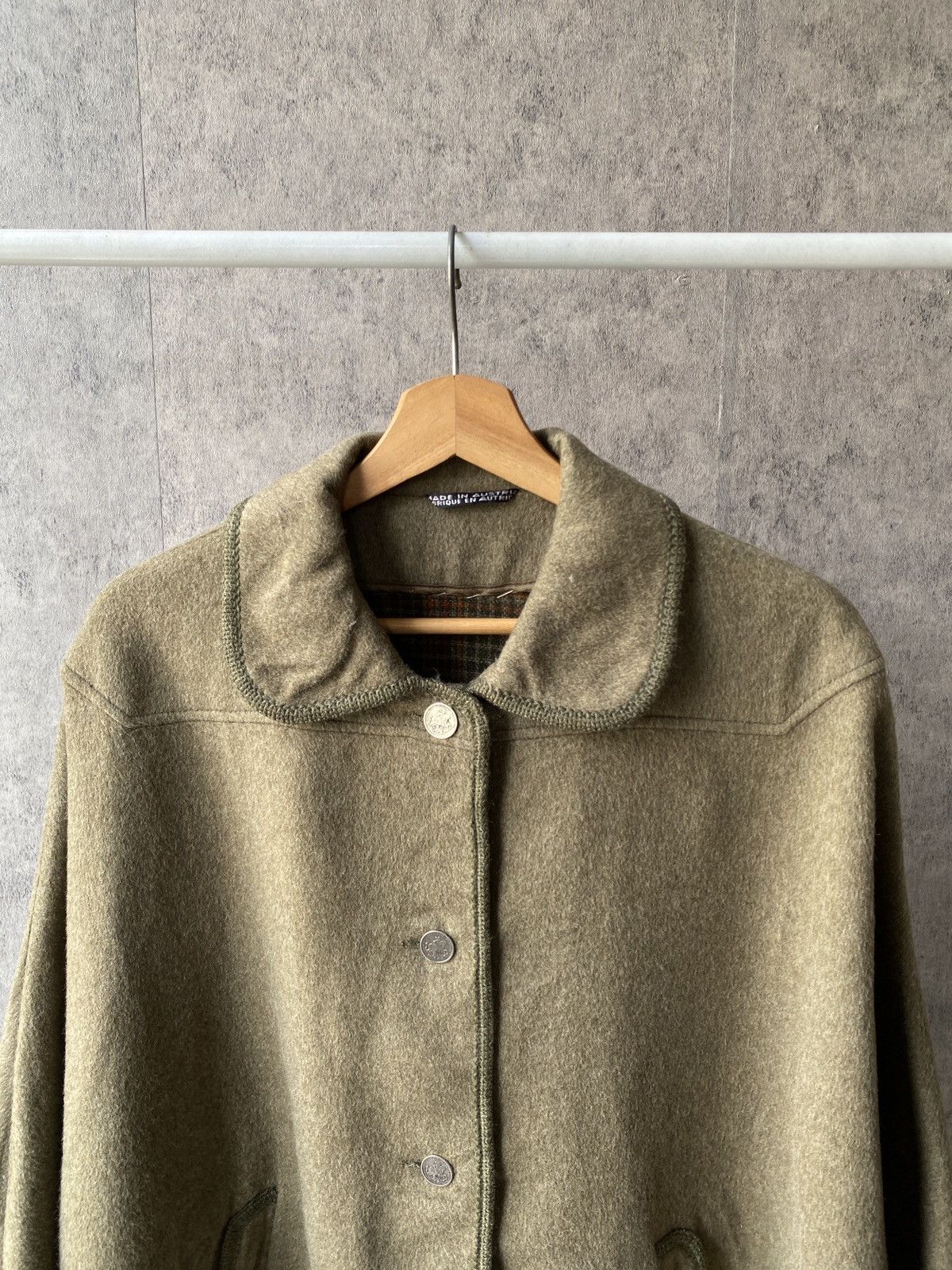 Vintage Vintage Steinbock Himalaya Wool Cloak Cape Austria Size US XXL / EU 58 / 5 - 4 Thumbnail